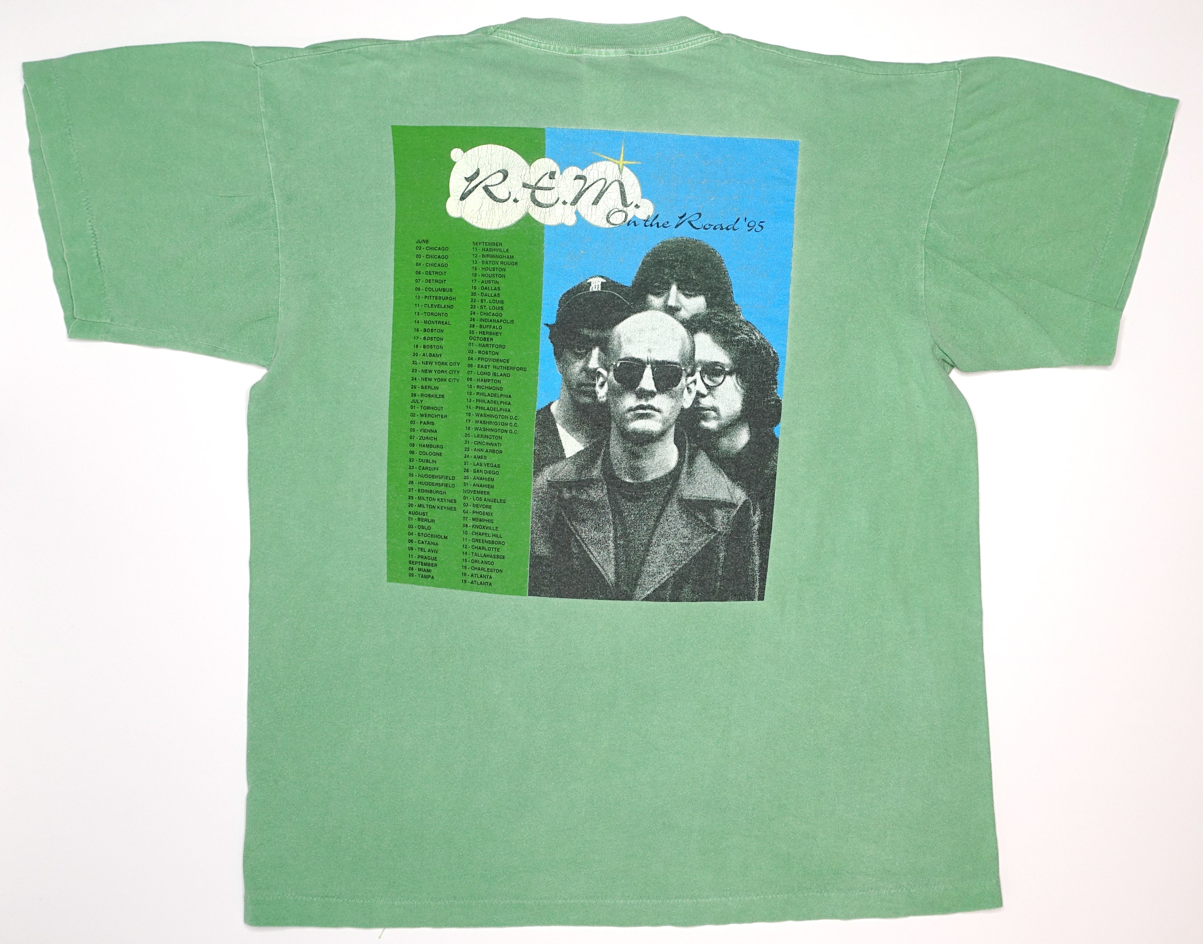 R.E.M. – New Sights, New Noise 1995 World Tour Shirt Size XL