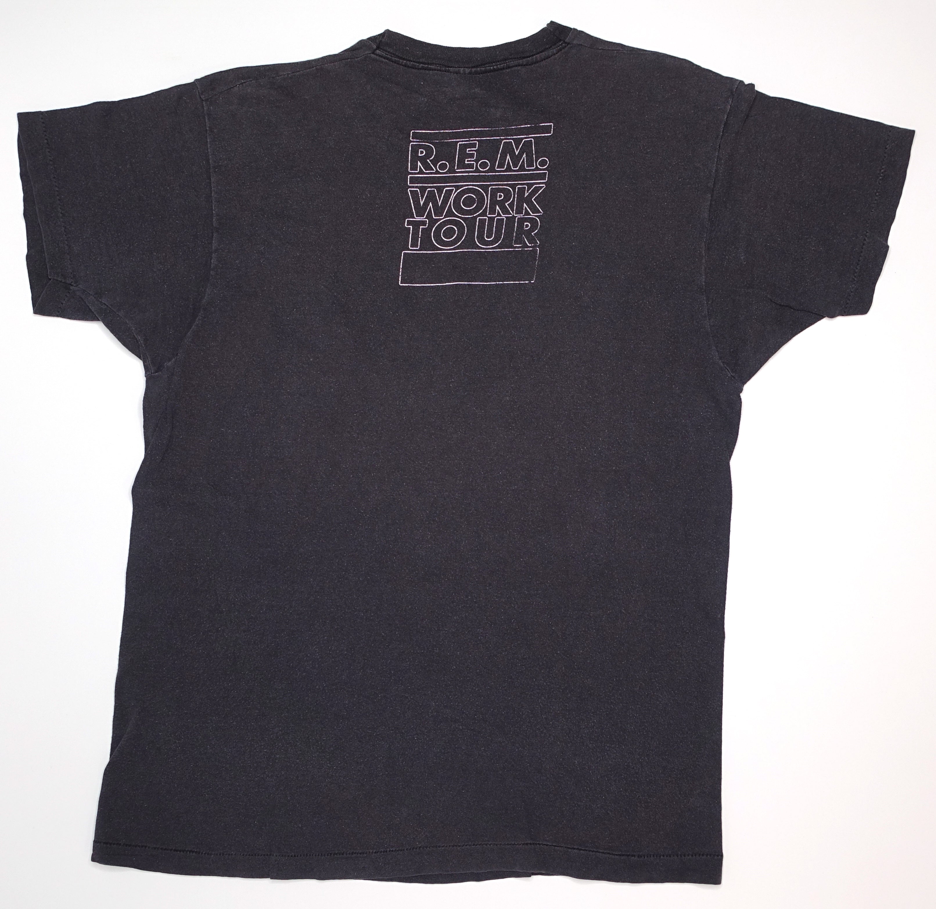 R.E.M. – Rectangle Band Photo Work / Document 1987 Tour Shirt Size XL