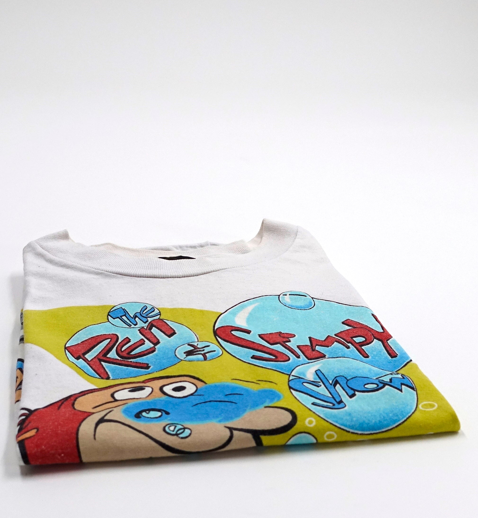 Ren & Stimpy - ©1992 Bathtub Graphic MTV Shirt Size XL