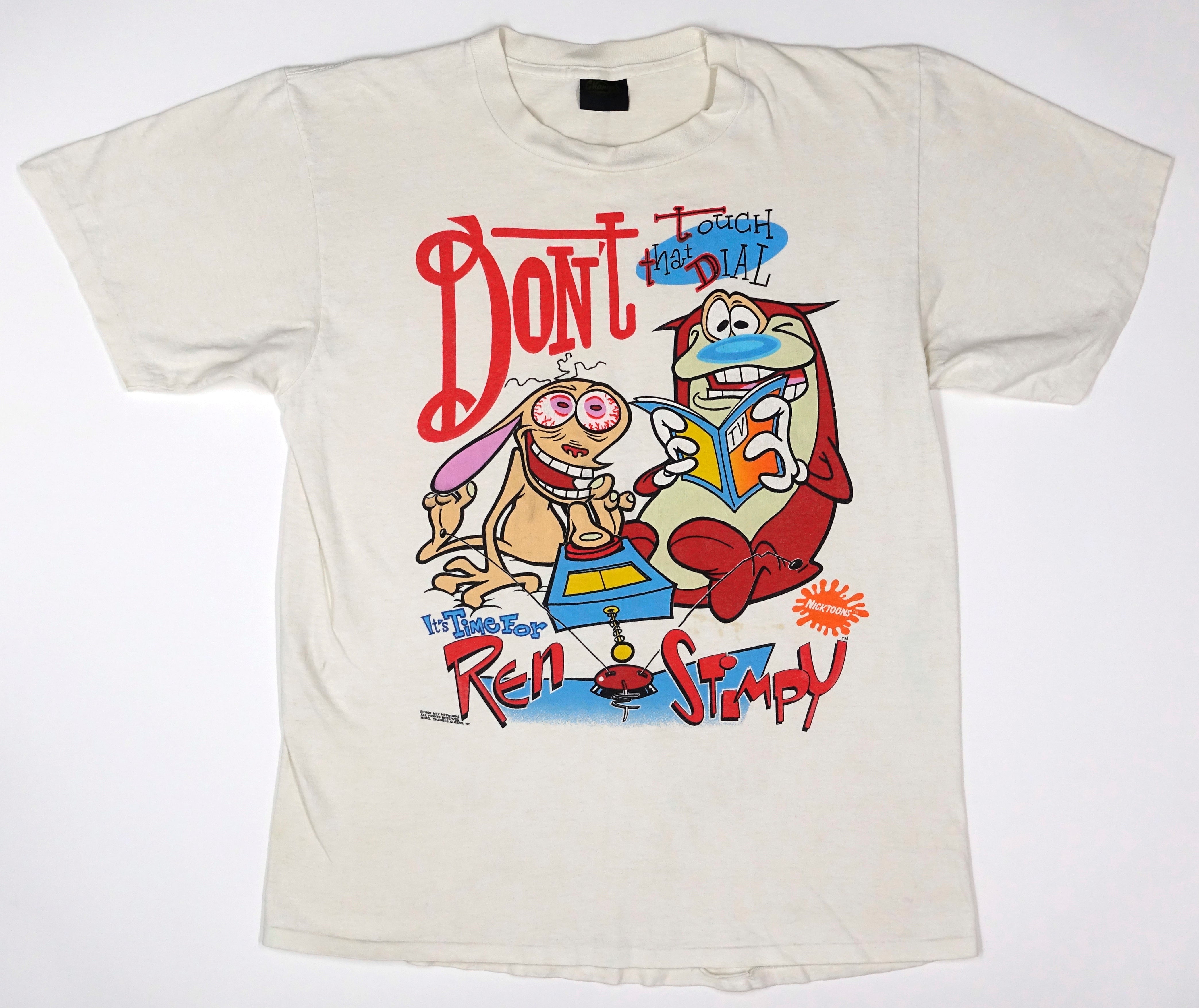 Ren & Stimpy - Don't Touch That Dial ©1992 Shirt Size XL