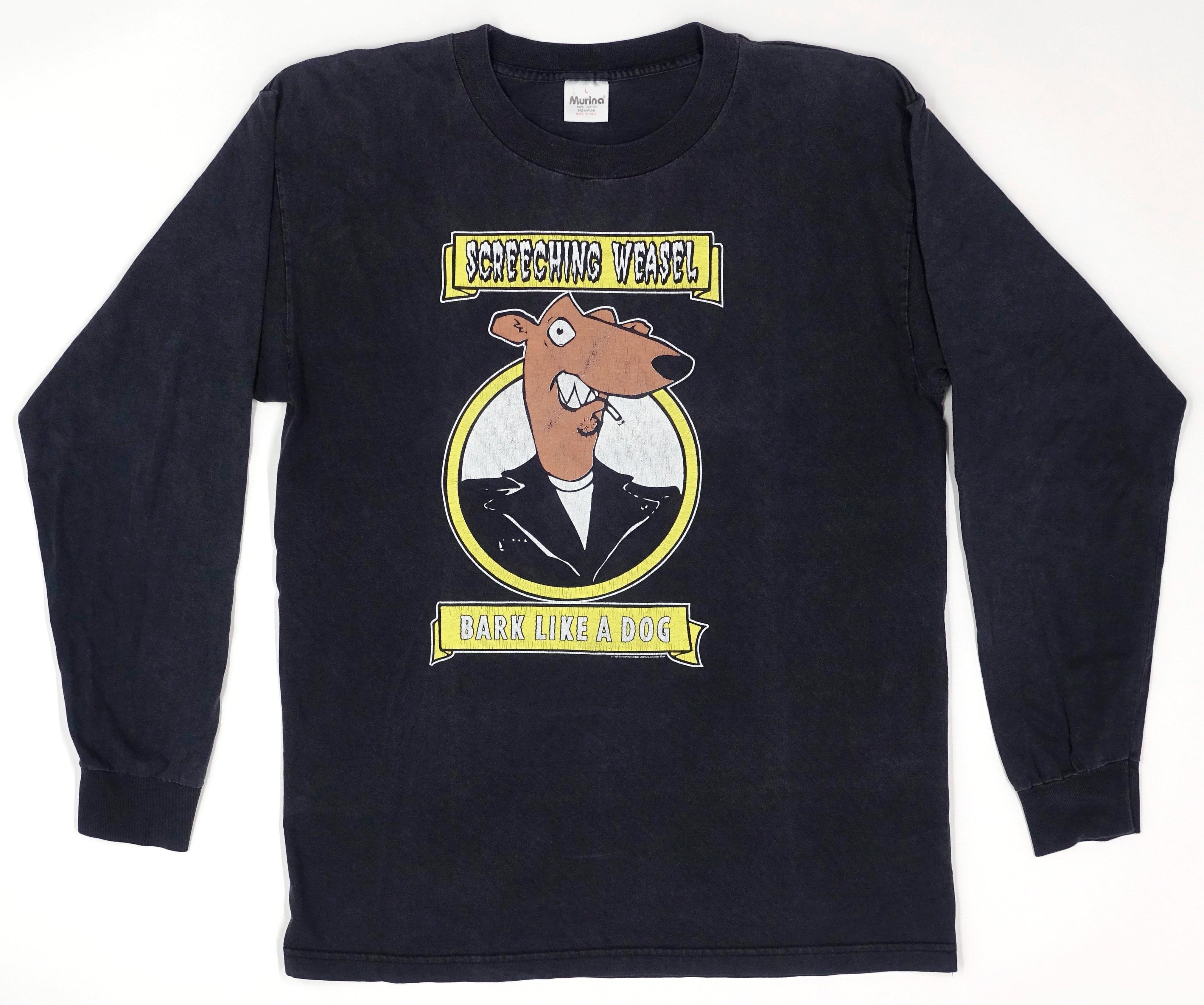 Screeching Weasel – Bark Like A Dog 1996 World Tour Long Sleeve Shirt Size Large