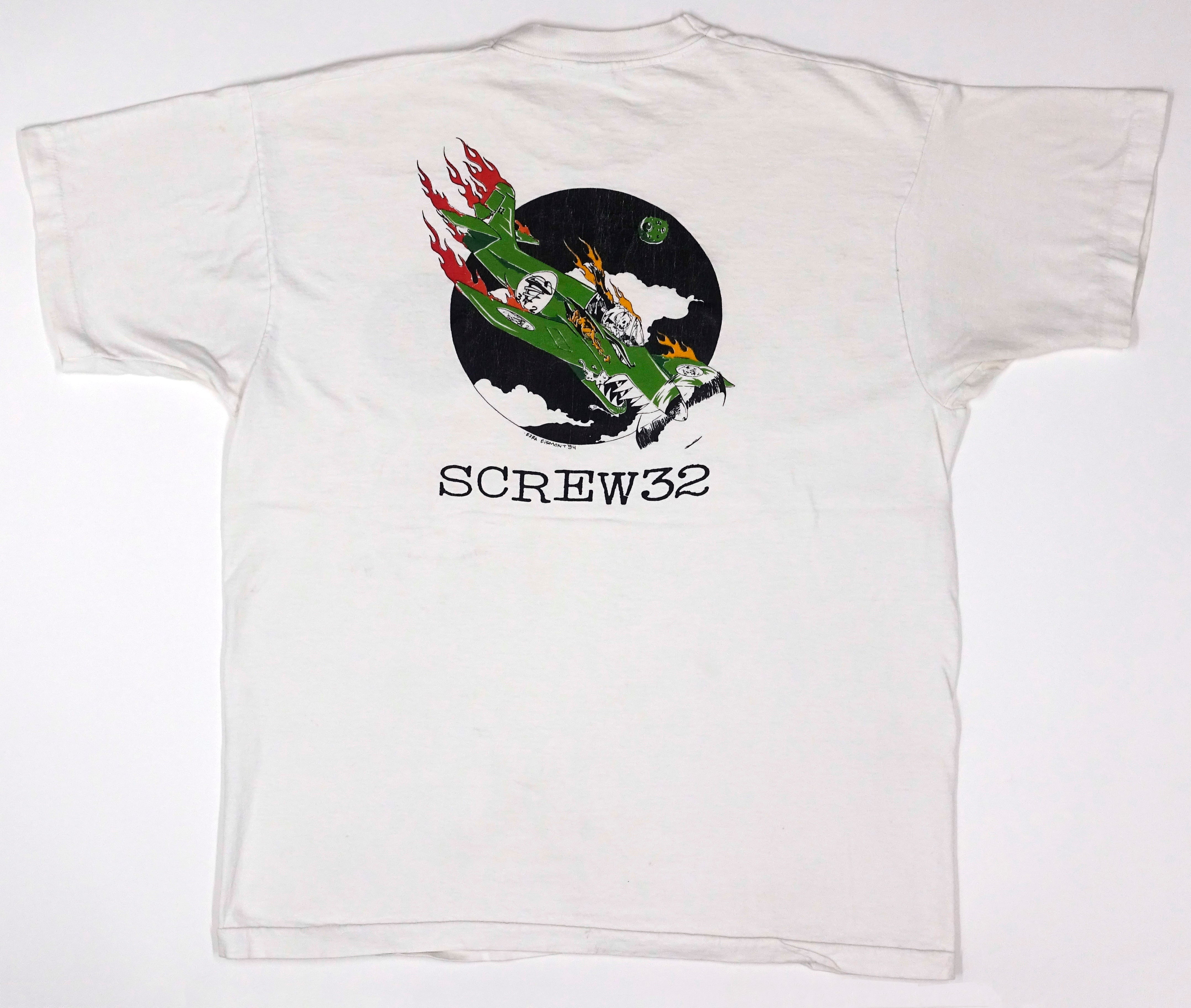 Screw 32 – Plane Crashing by Ezra Eismont 1994 Tour Shirt Size XL