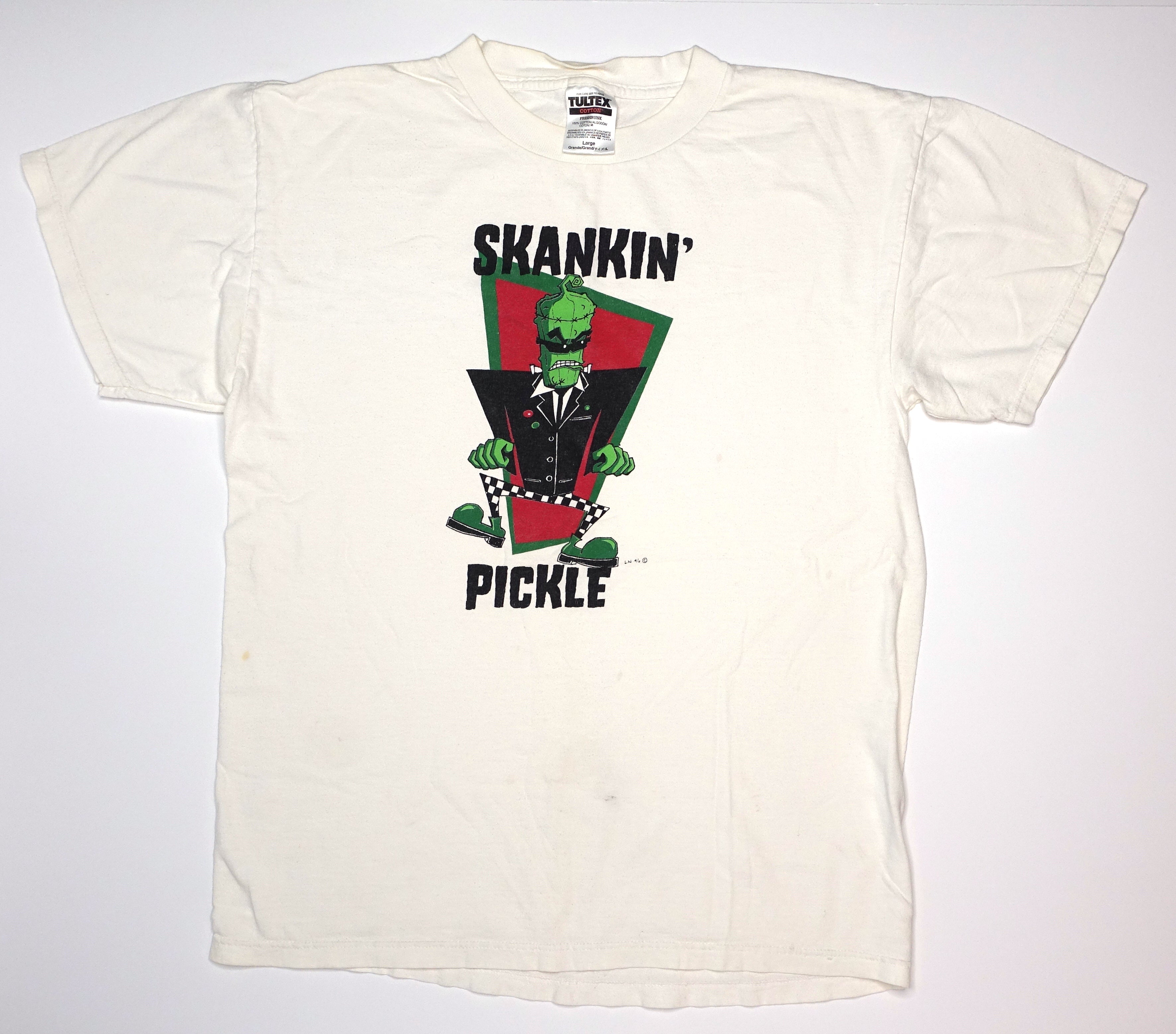 Skankin' Pickle – Two Tone Pickle 90's Tour Shirt Size Large
