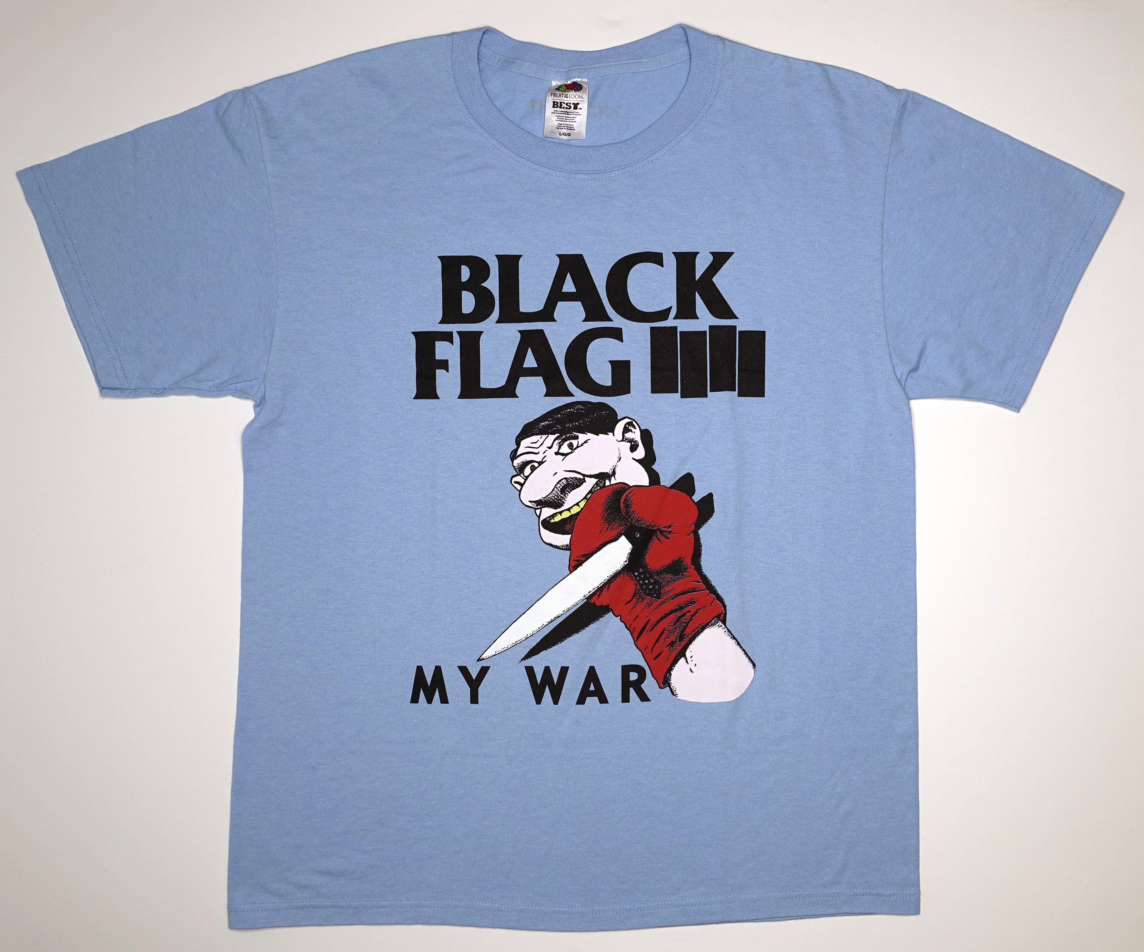 Black Flag - My War / Side 2 Tour Shirt (Bootleg By Me) Size Large