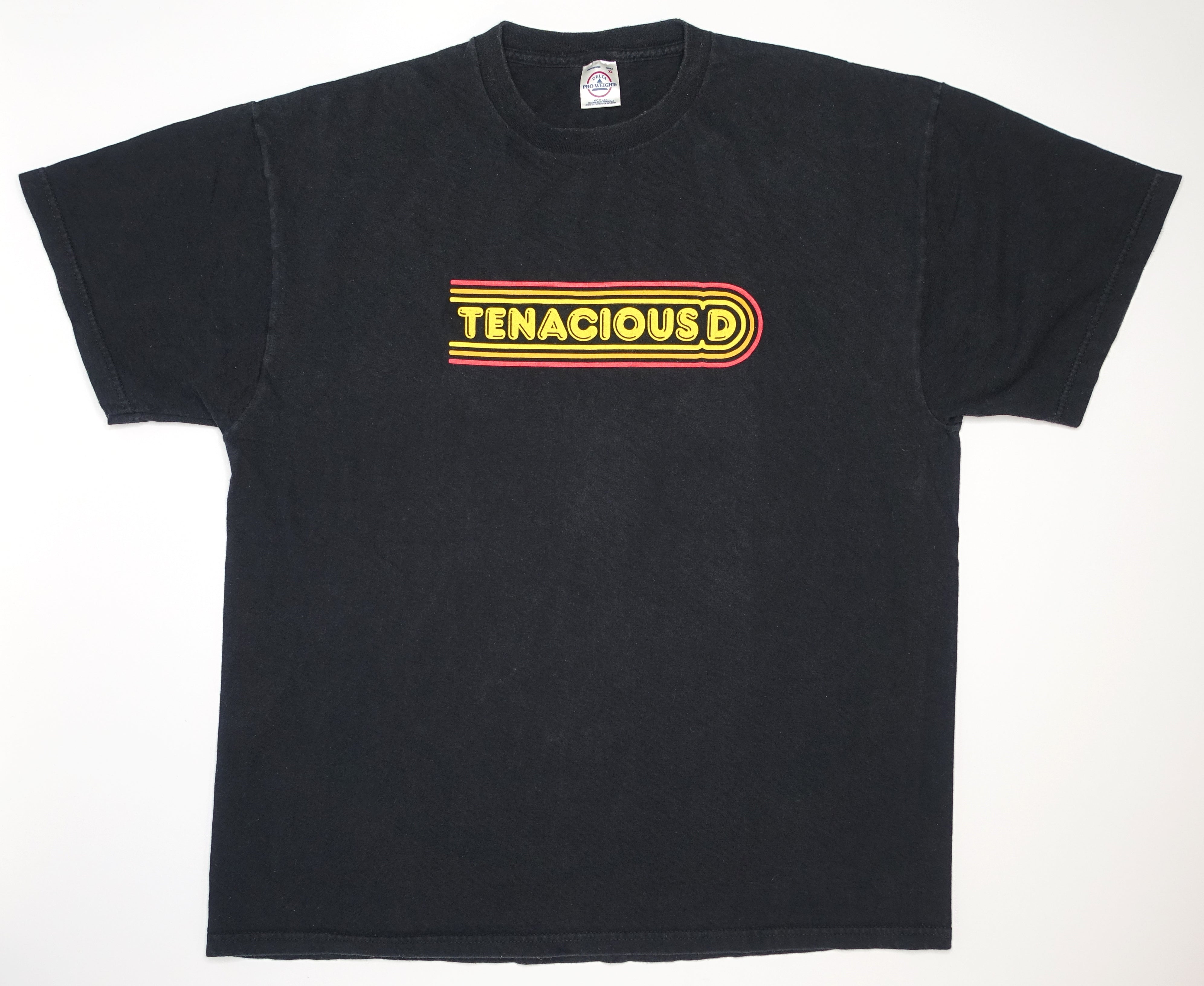 Tenacious D – Orange, Yellow, Red Line Logo Tour Shirt Size XL