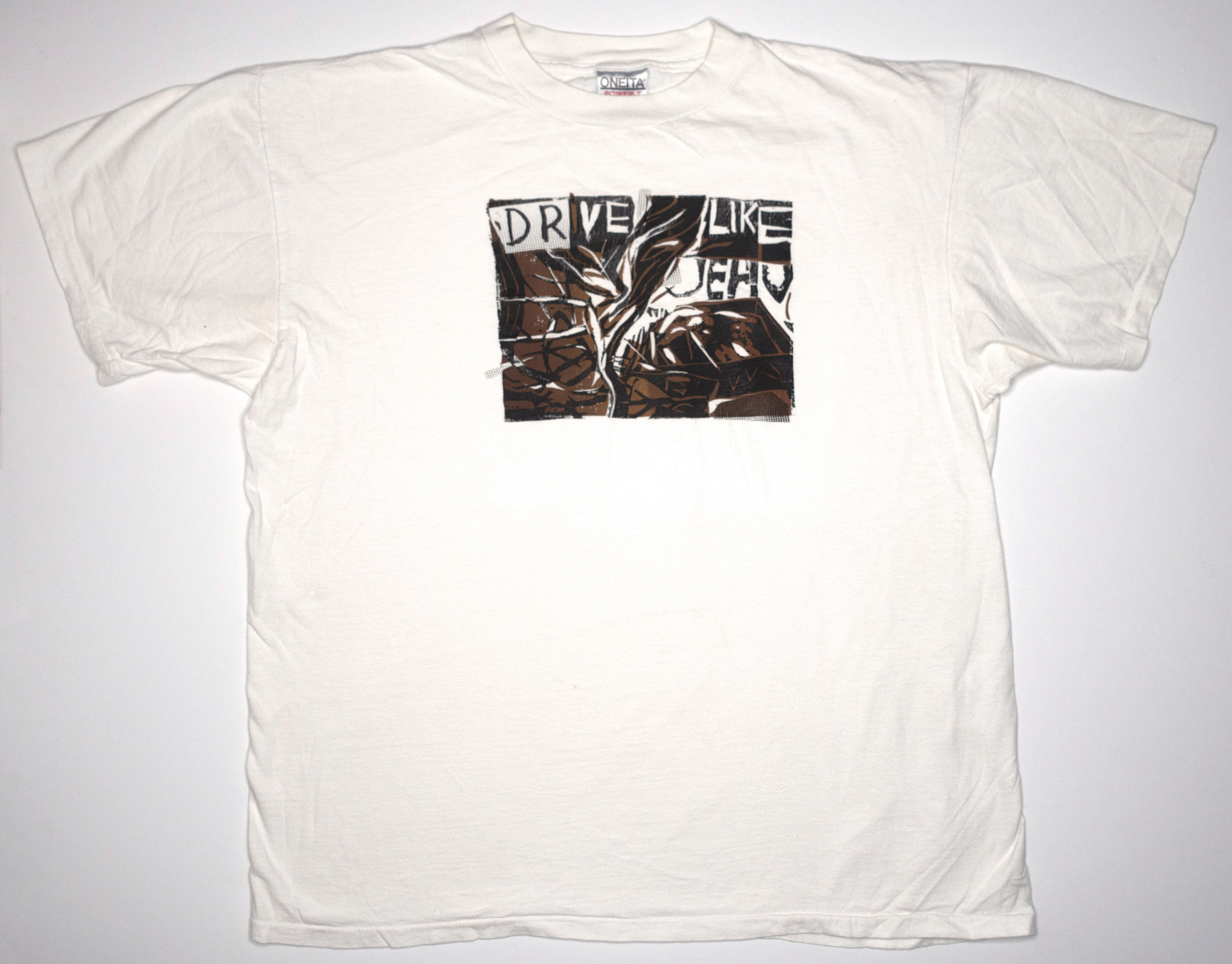 Drive Like Jehu - Froberg Wood Cut Tour Shirt Size XL (Brown)
