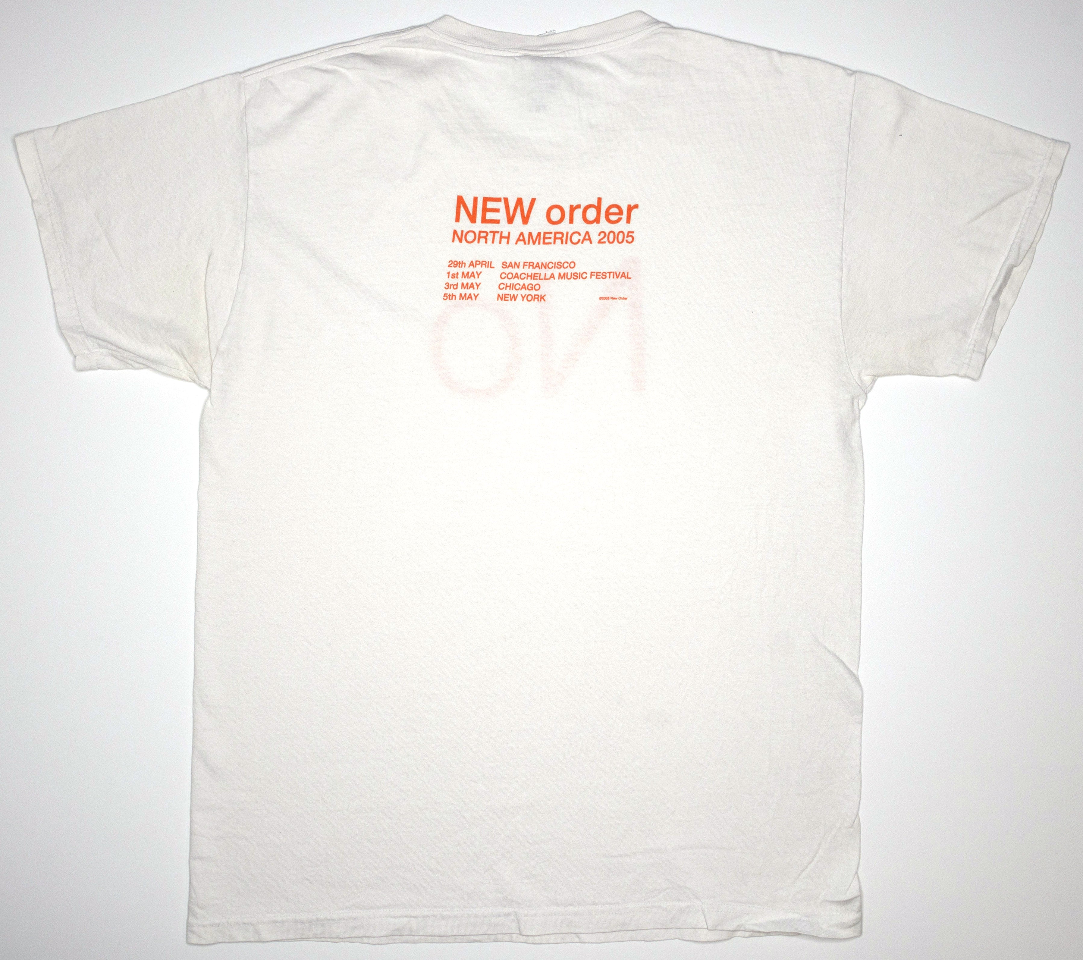 New Order - Waiting For The Sirens' Call North America 2005 Tour Shirt Size Large