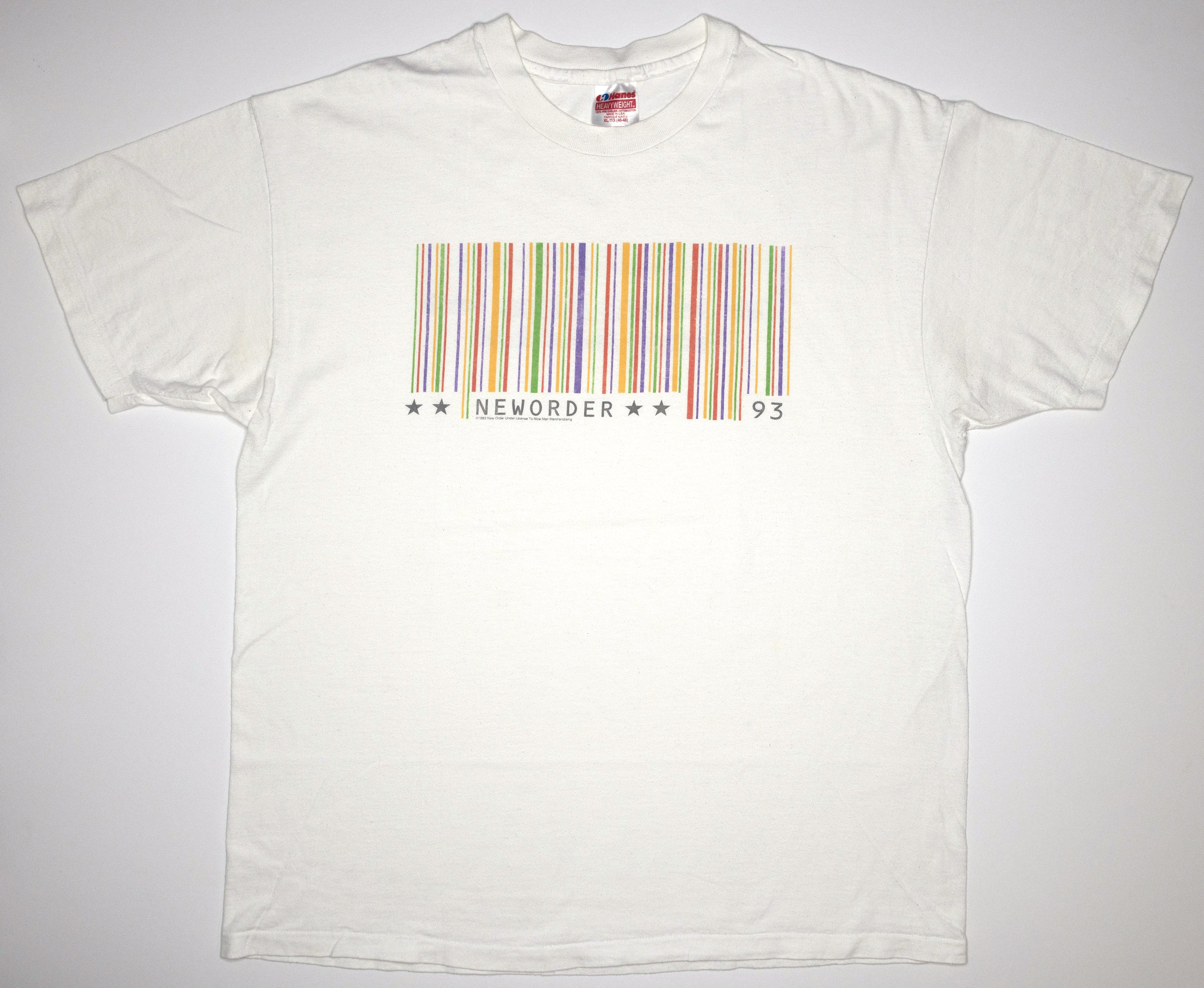New Order - Republic Barcode 1993 US Tour Shirt Size XL