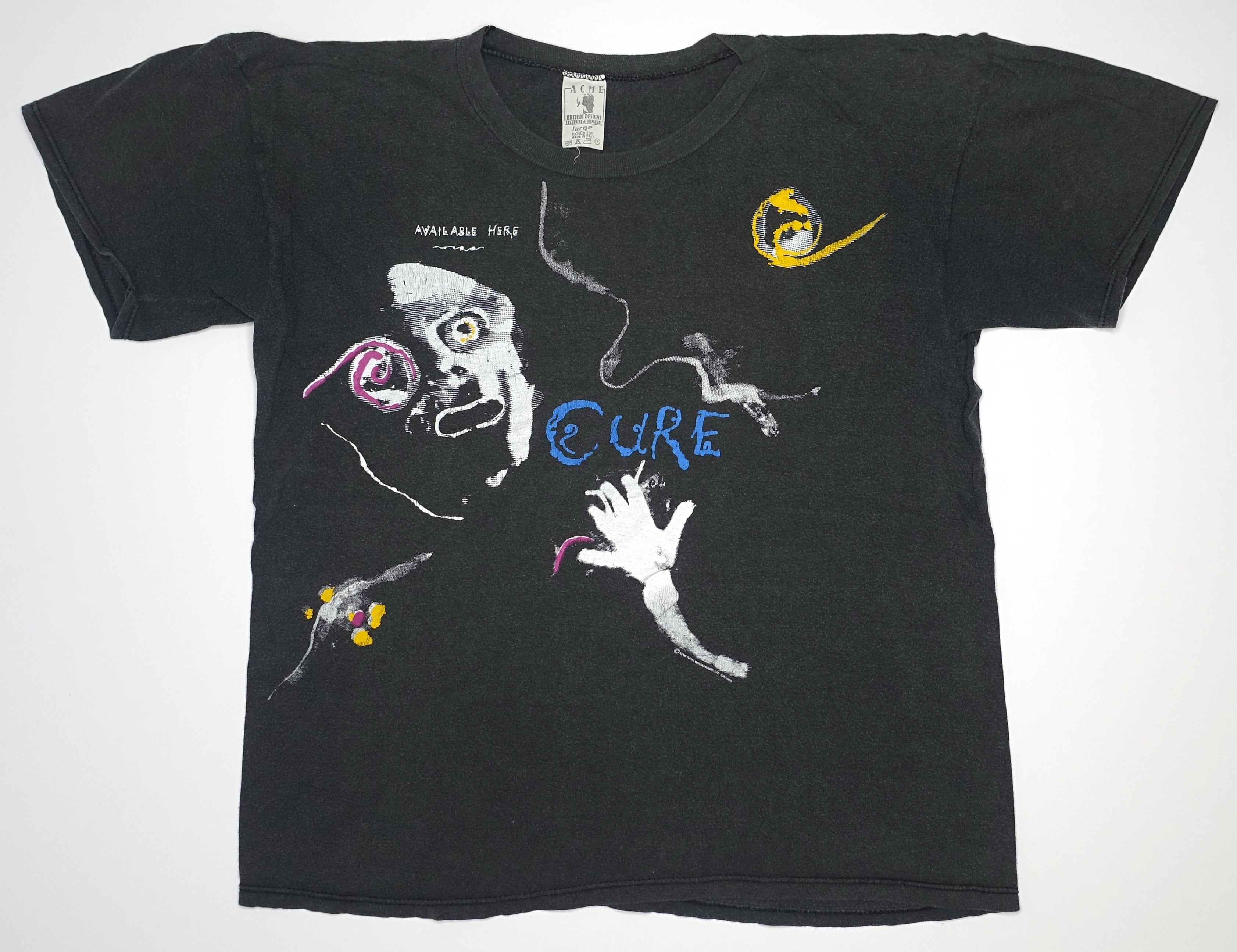 Cure - Head On The Door / Available Here 1985 Tour Shirt Size Large