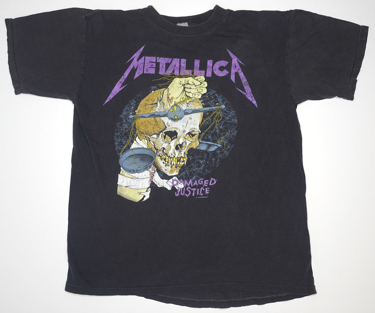 Metallica - Damaged Justice 1988 Summer Tour Shirt Size Large