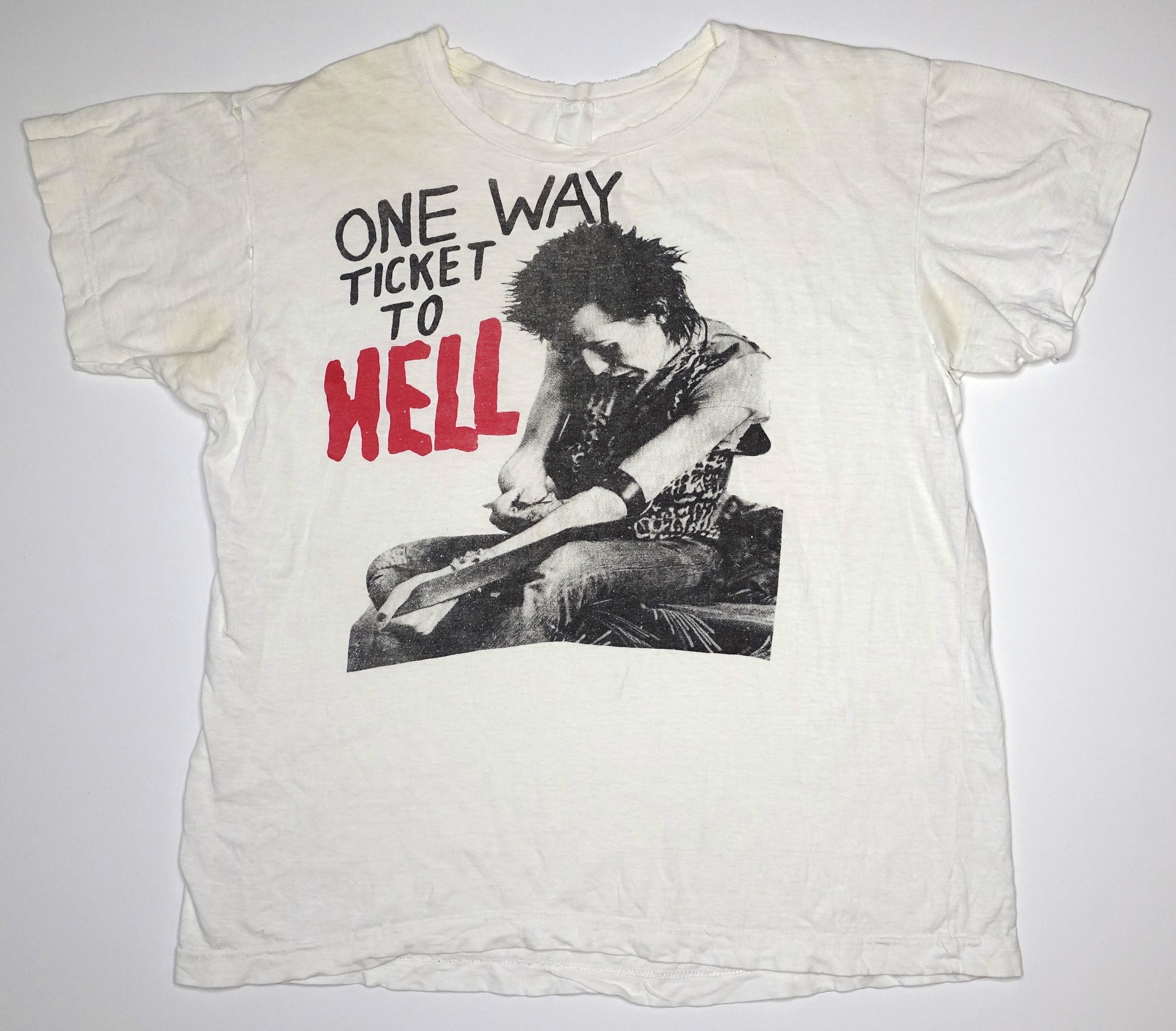 Sid Vicious – One Way Ticket To Hell Shirt Size Large