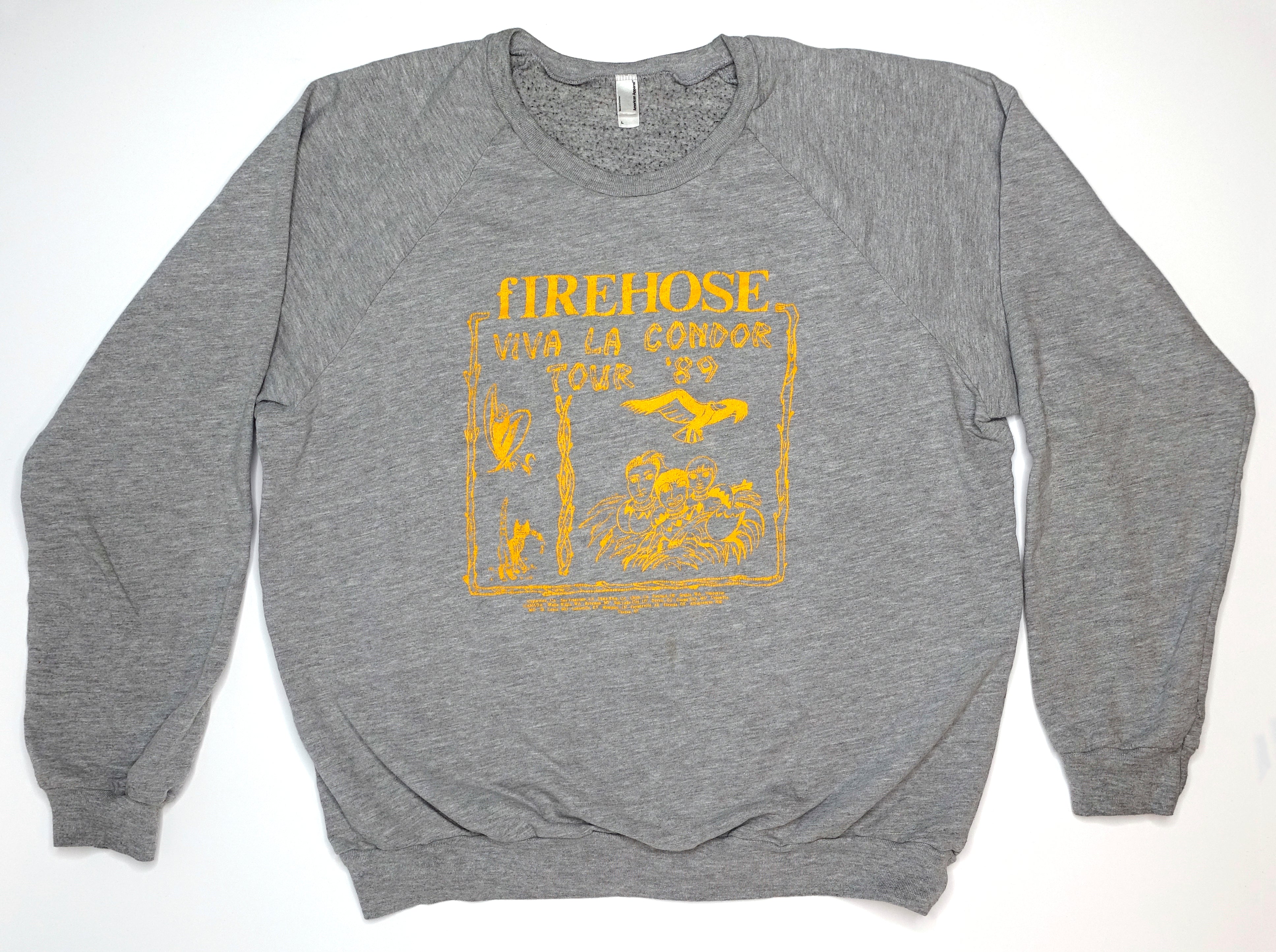 fIREHOSE - Viva La Condor Tour '89 (Bootleg By Me) Sweat Shirt Size Large