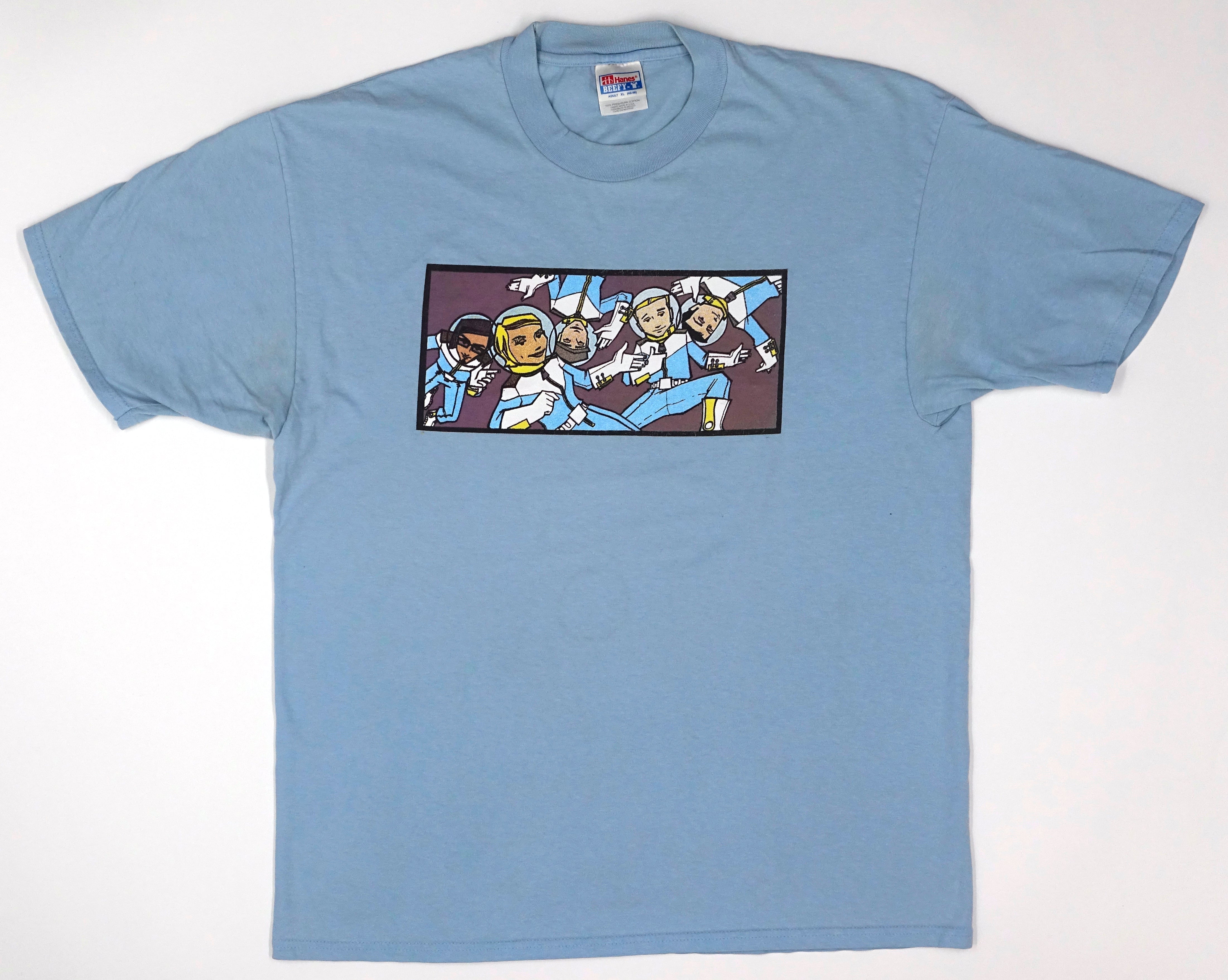 Cardigans - First Tour On The Moon 1996 Tour Blue Shirt Size XL