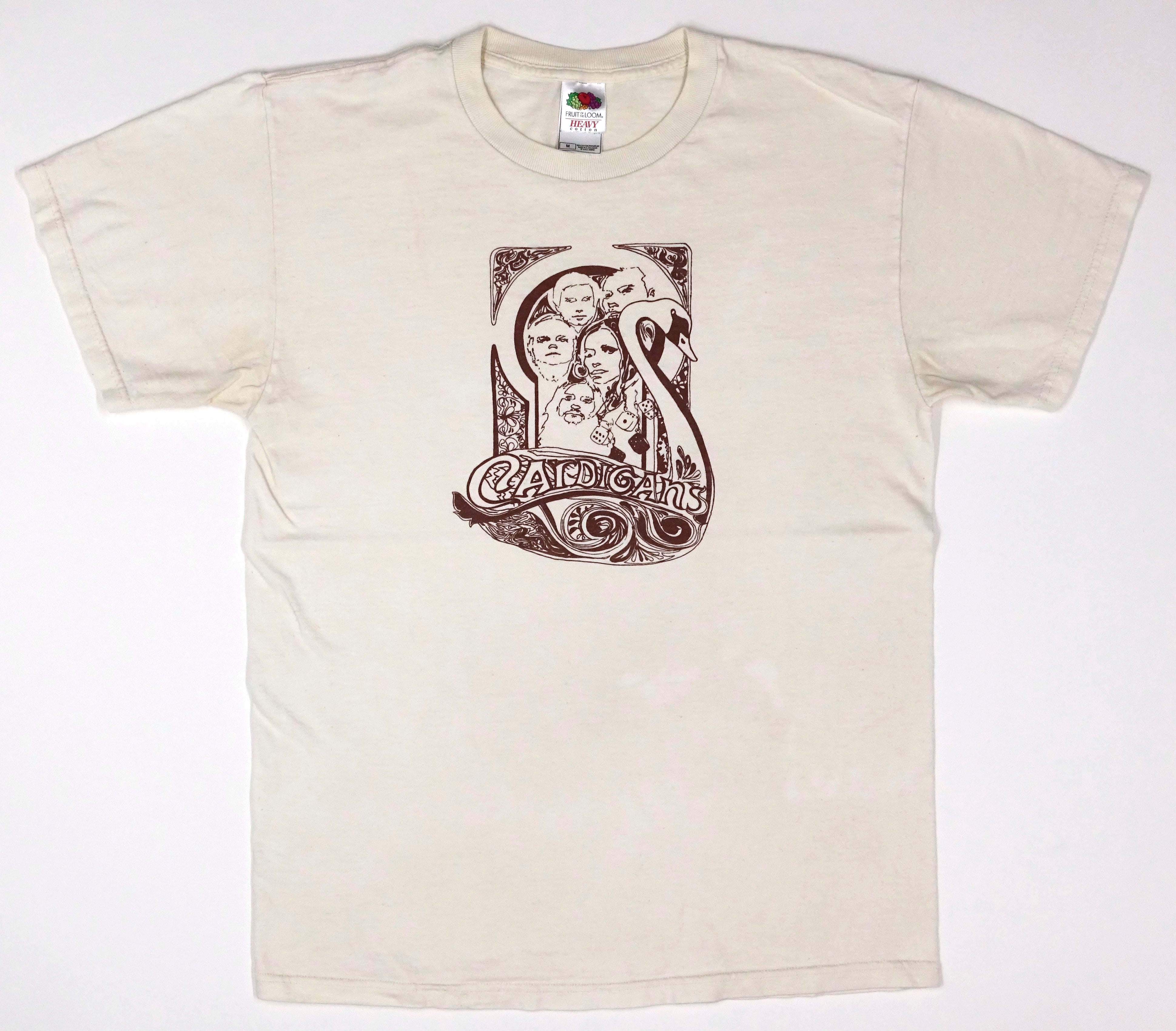 Cardigans - Swan Drawing 00's Tour Shirt Size Medium