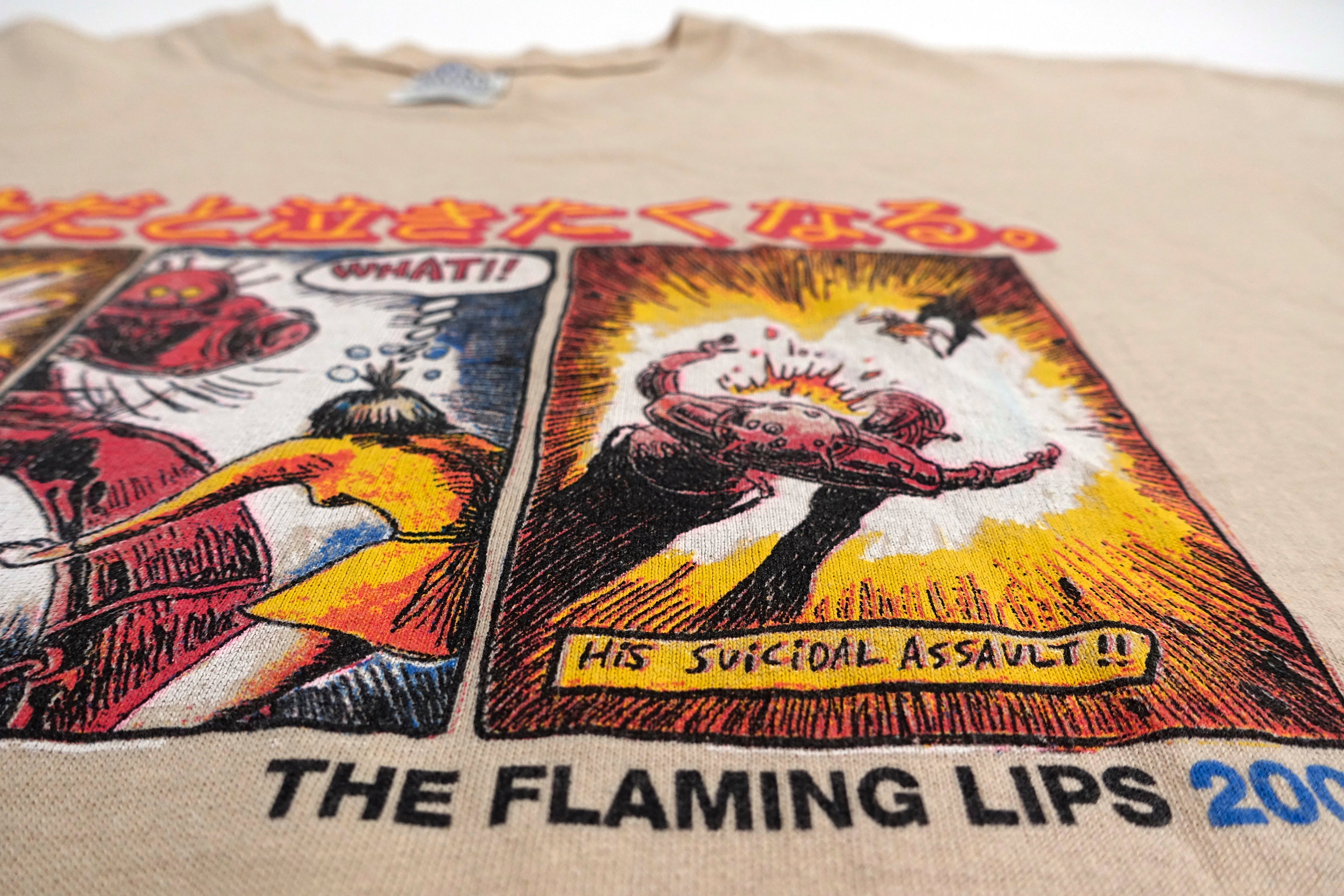 Flaming Lips - Yoshimi Battles the Pink Robots 2002 Tour Shirt Size Large