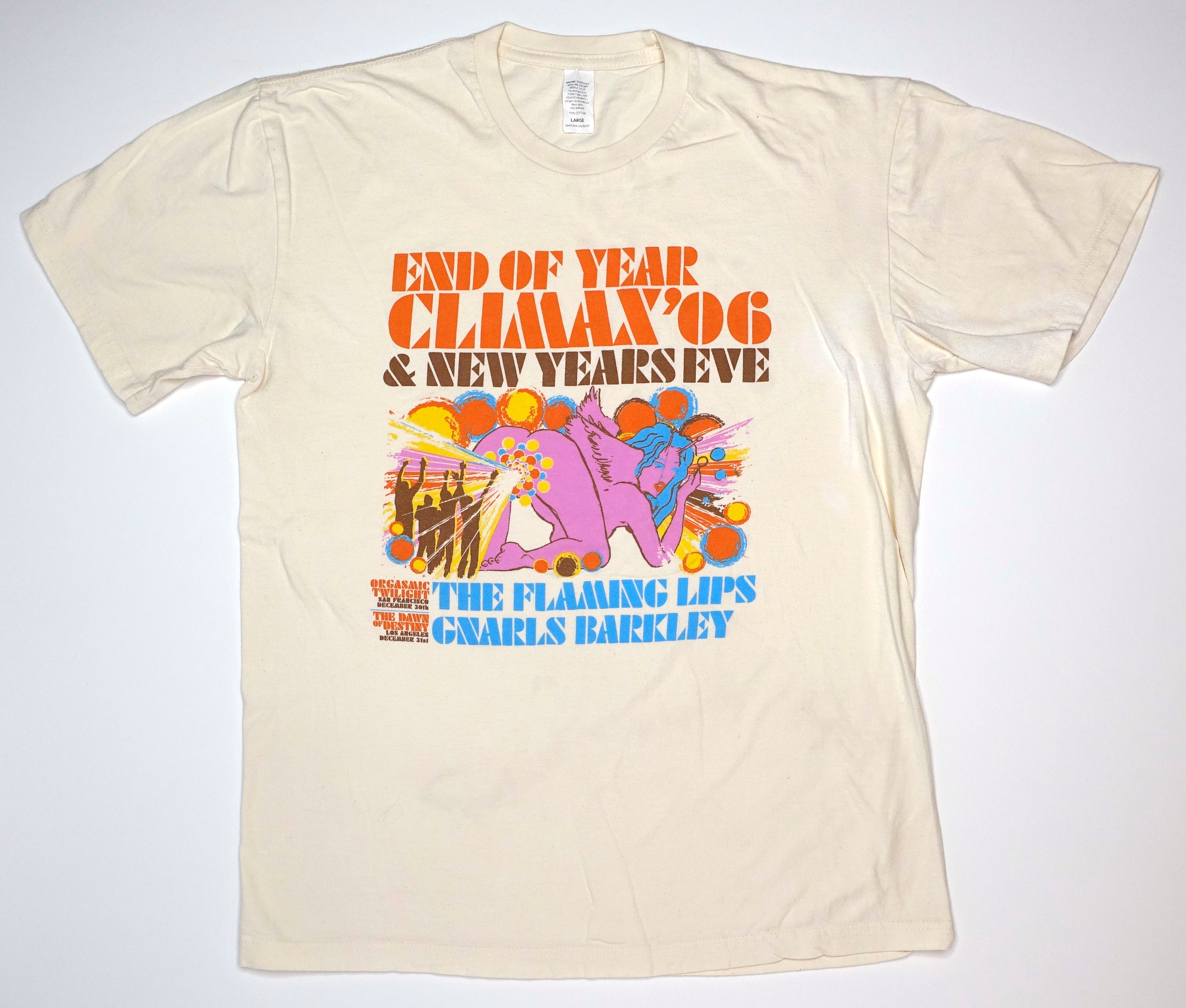 Flaming Lips / Gnarls Barkley - End of the Year Climax 2006 New Years Eve Tour Shirt Size Large