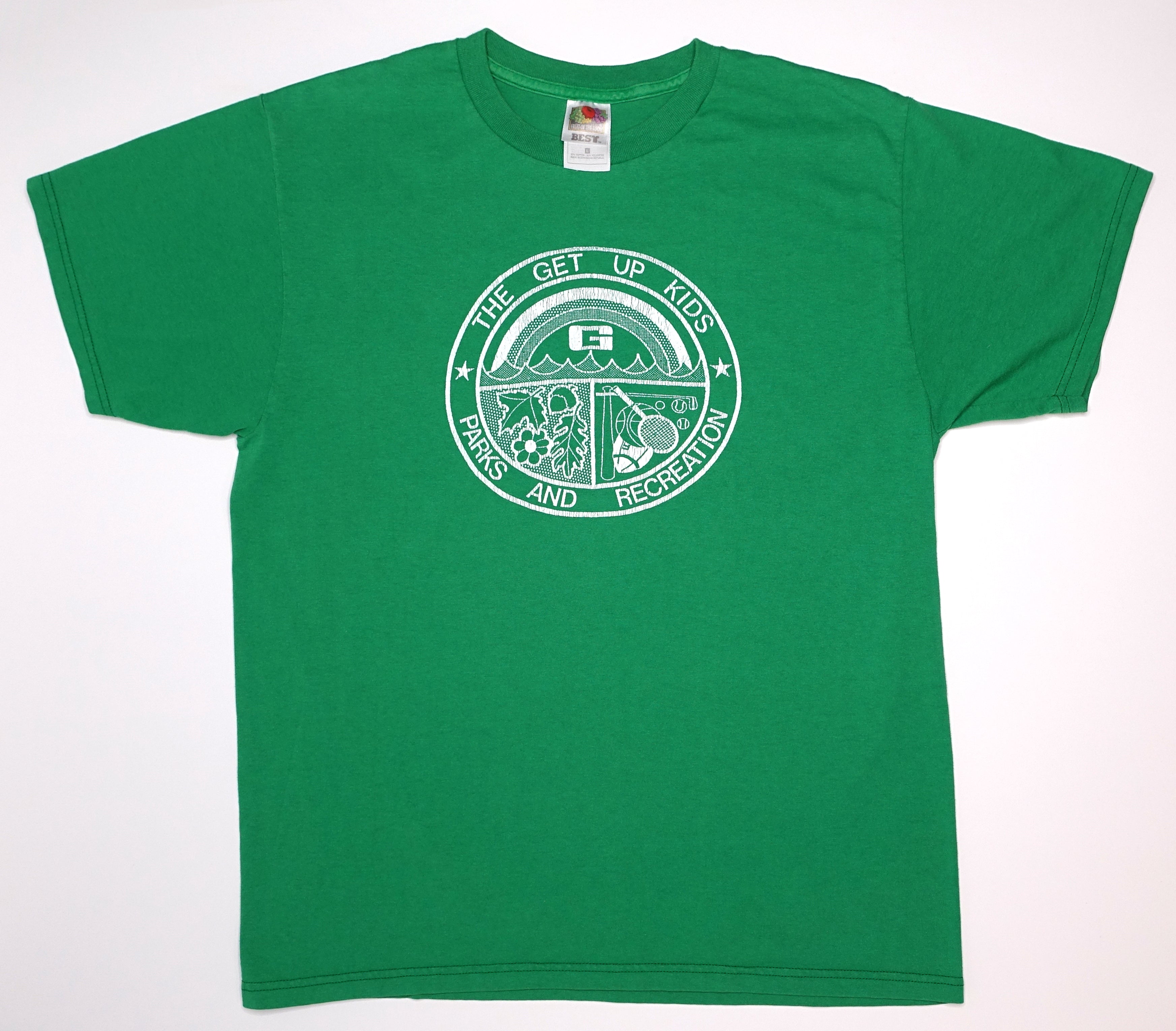 Get Up Kids - Parks And Rec Logo 2001 Tour Shirt Green Size Large