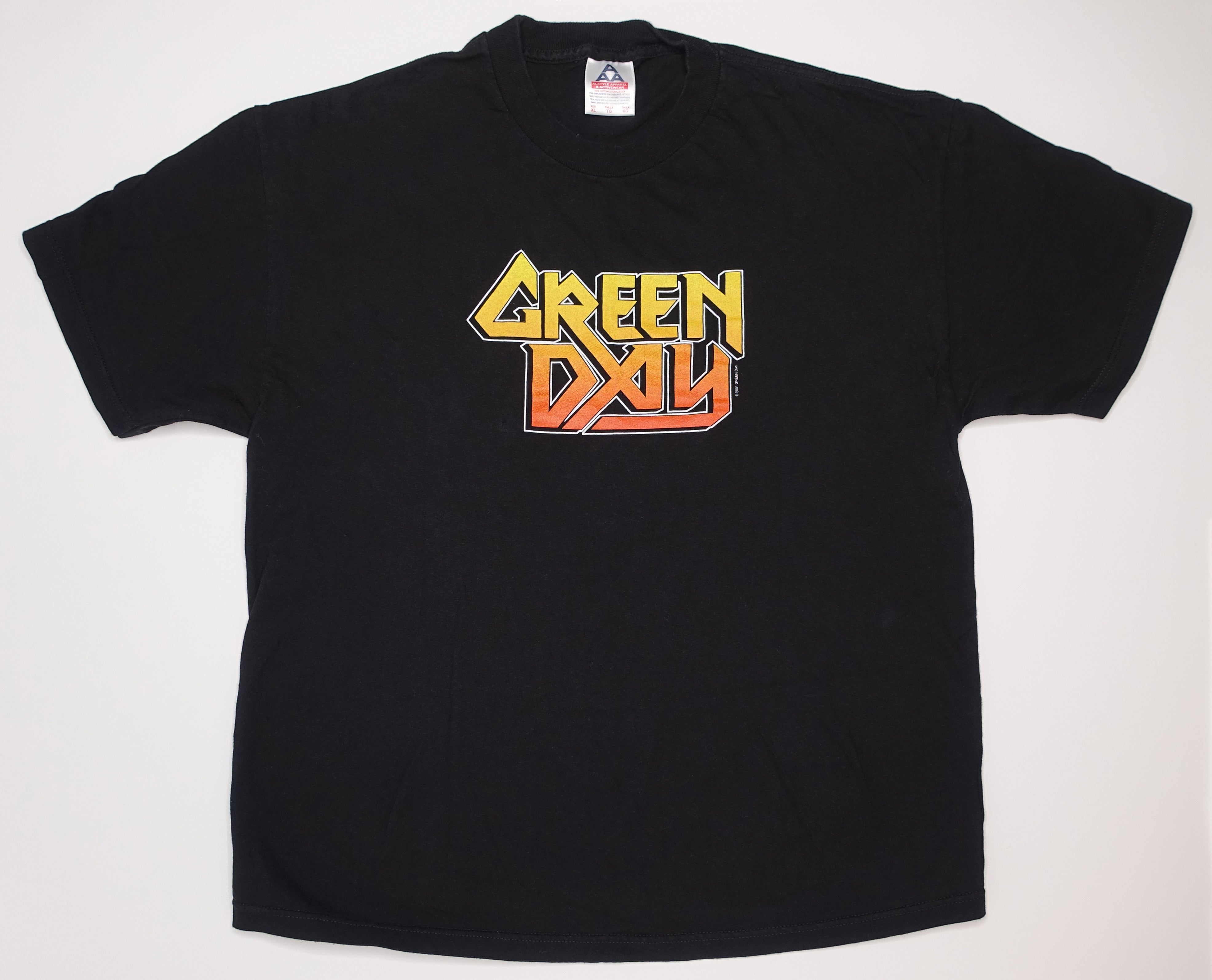 Green Day - Taste The Lightning / Warning 2001 Tour Shirt Size XL