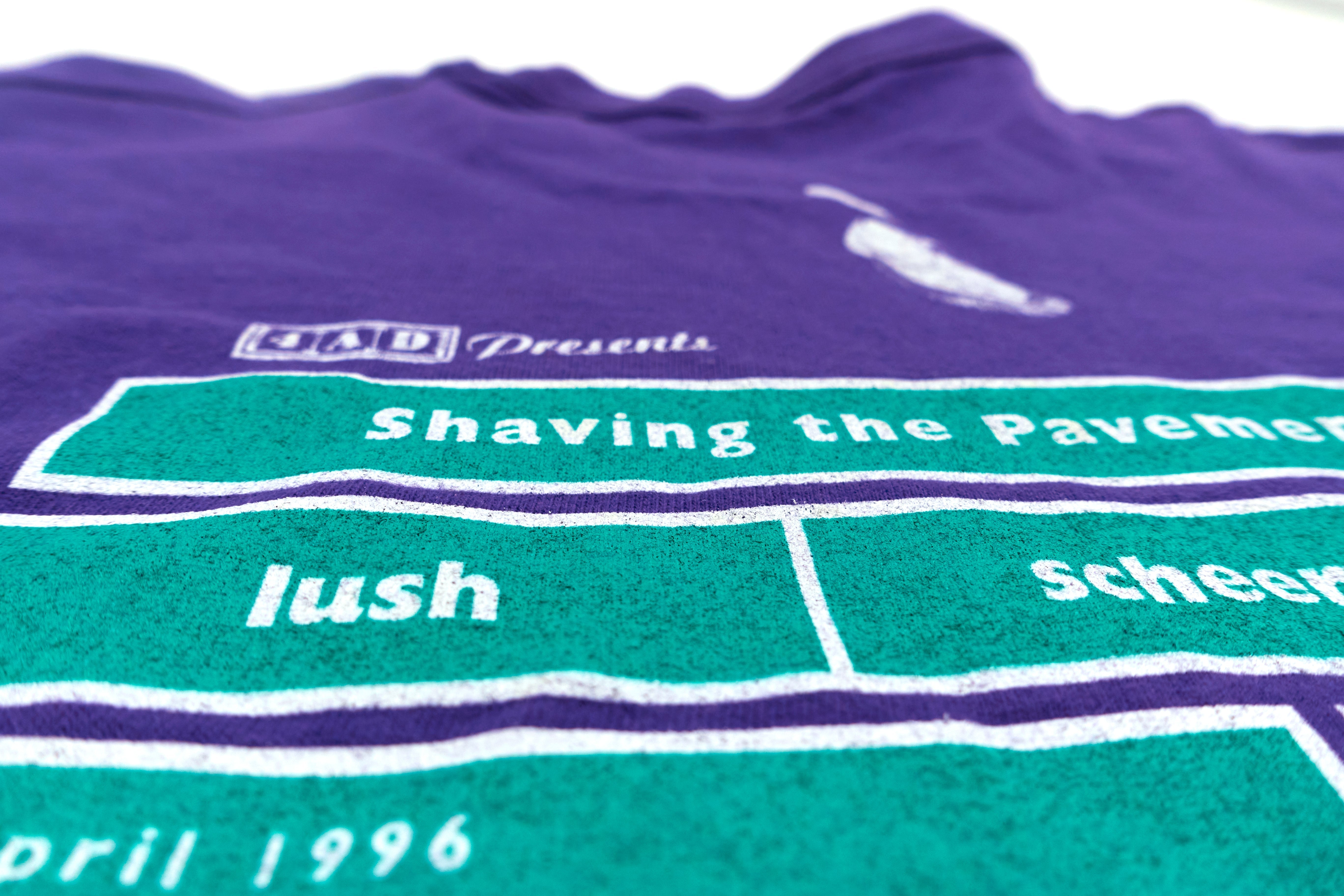 4AD / Lush / Mojave 3 / Scheer - Shaving The Pavement 1996 US Tour Shirt Size (Mis Labeled XL) Medium