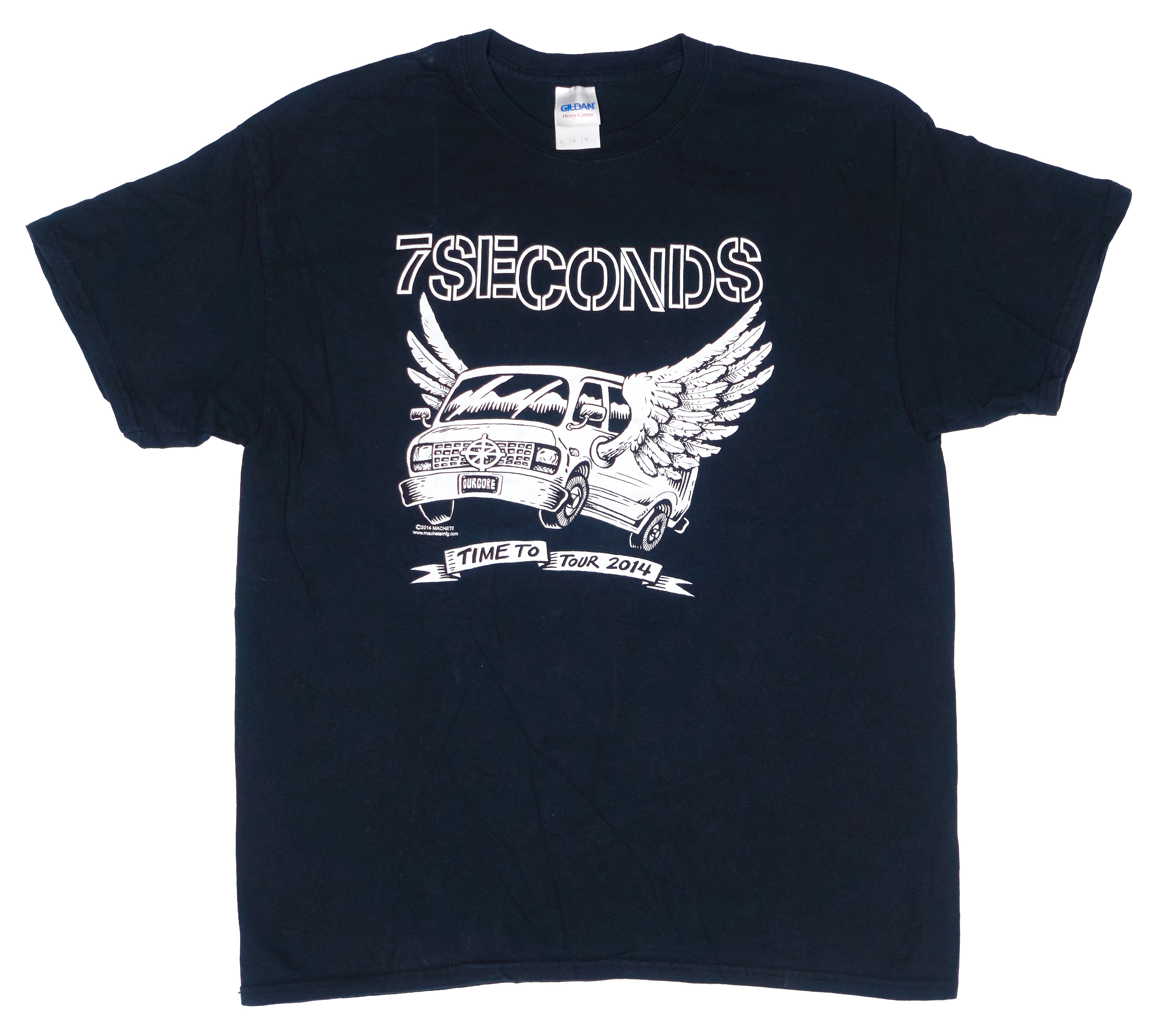 7 Seconds – Shary Time To Tour 2014 Shirt Size Large