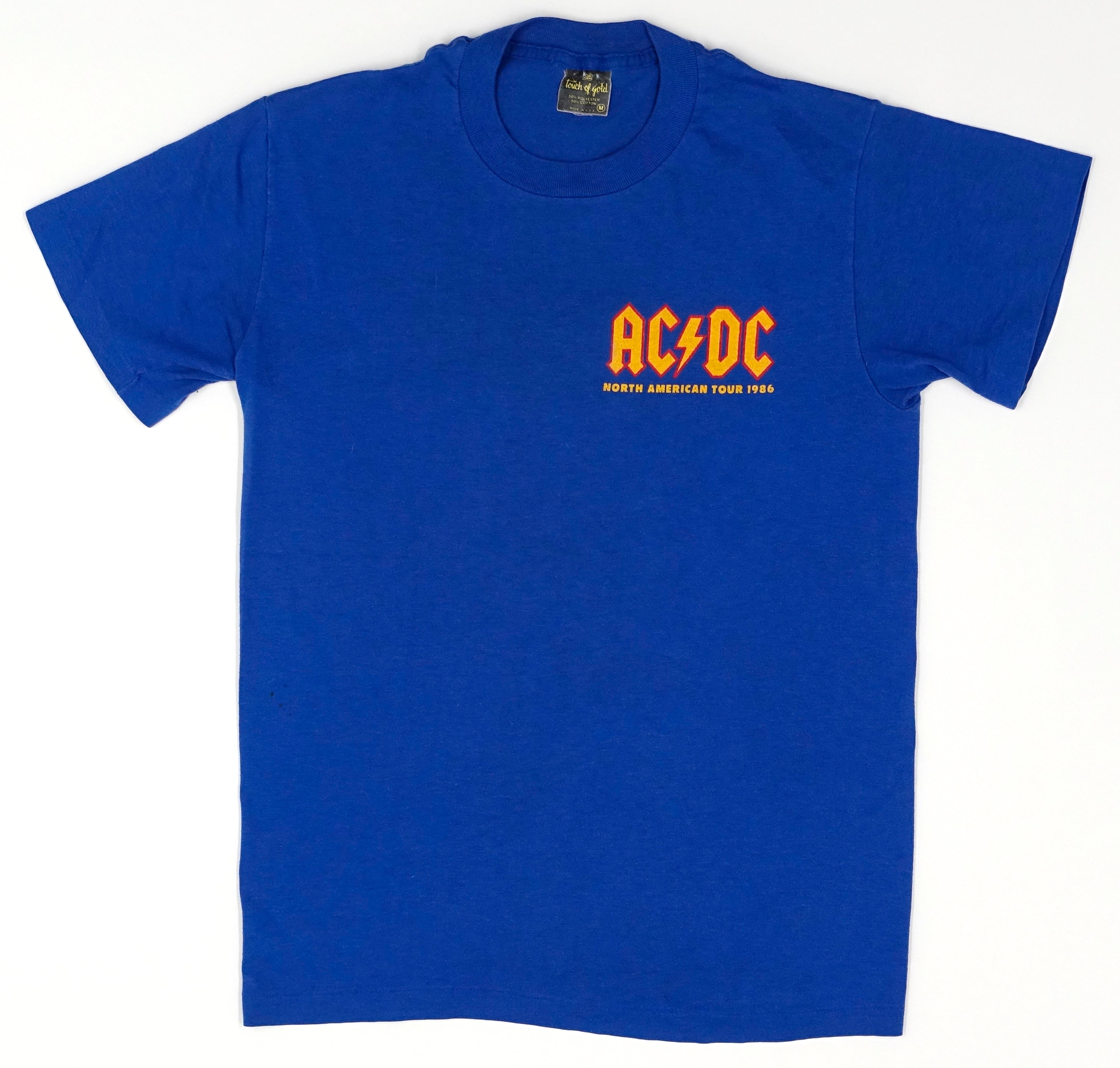 AC/DC - Who Made Who North American 1986 Tour Shirt Size Medium / Small