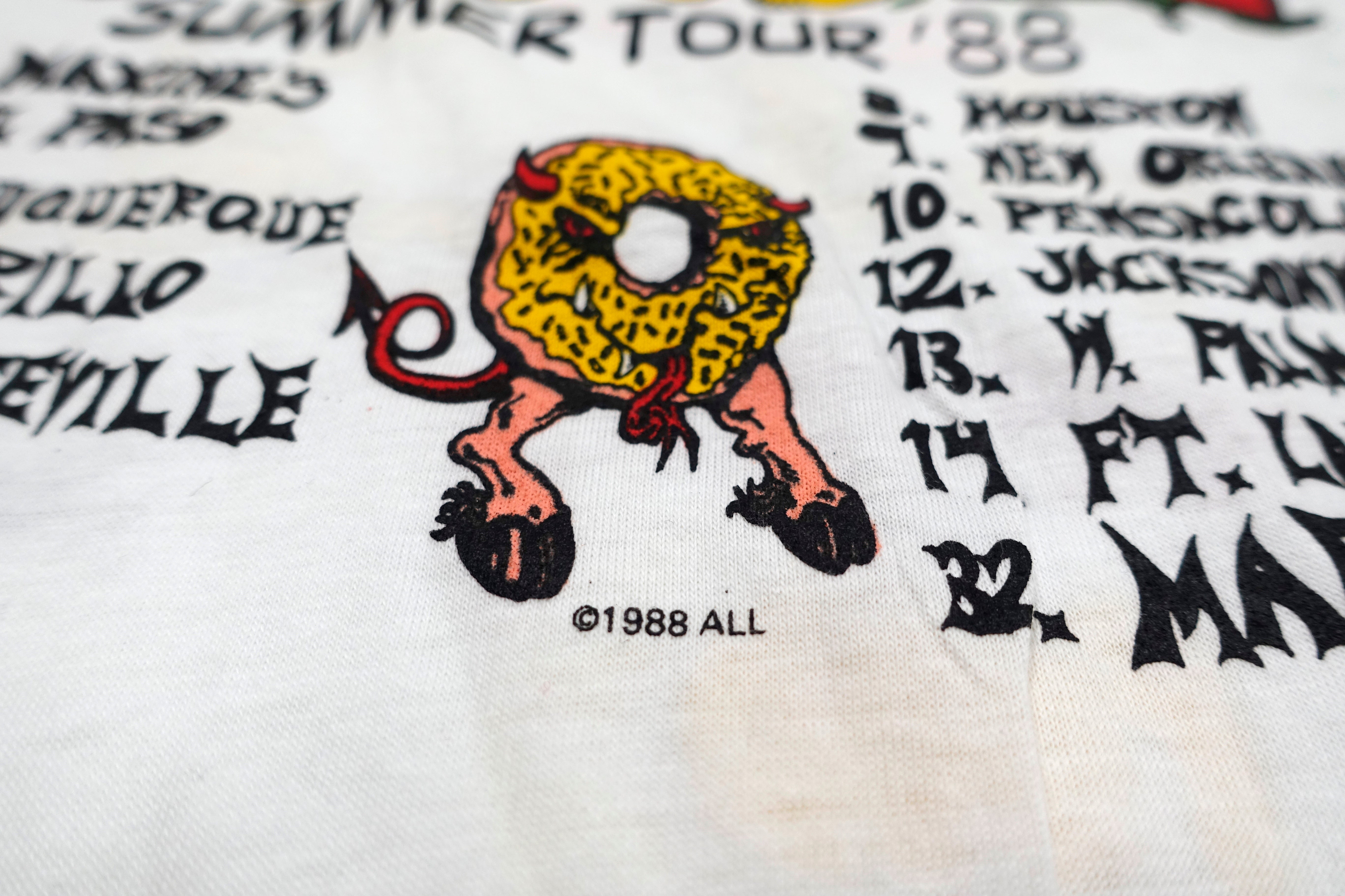 ALL + Chemical People - Monsters Of Food I Summer 1988 Shirt Size XL