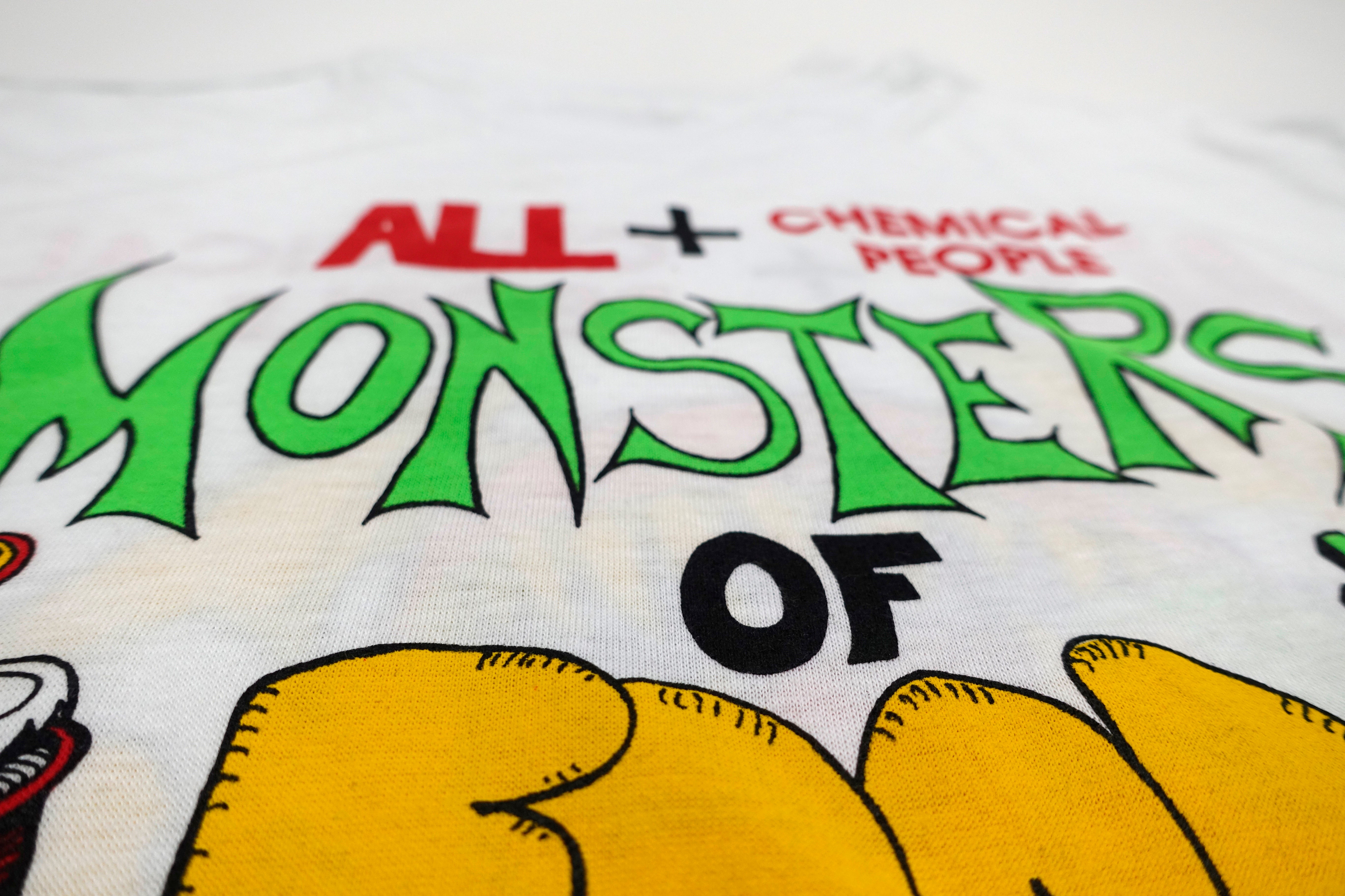 ALL + Chemical People - Monsters Of Food II 1988 Shirt Size Large