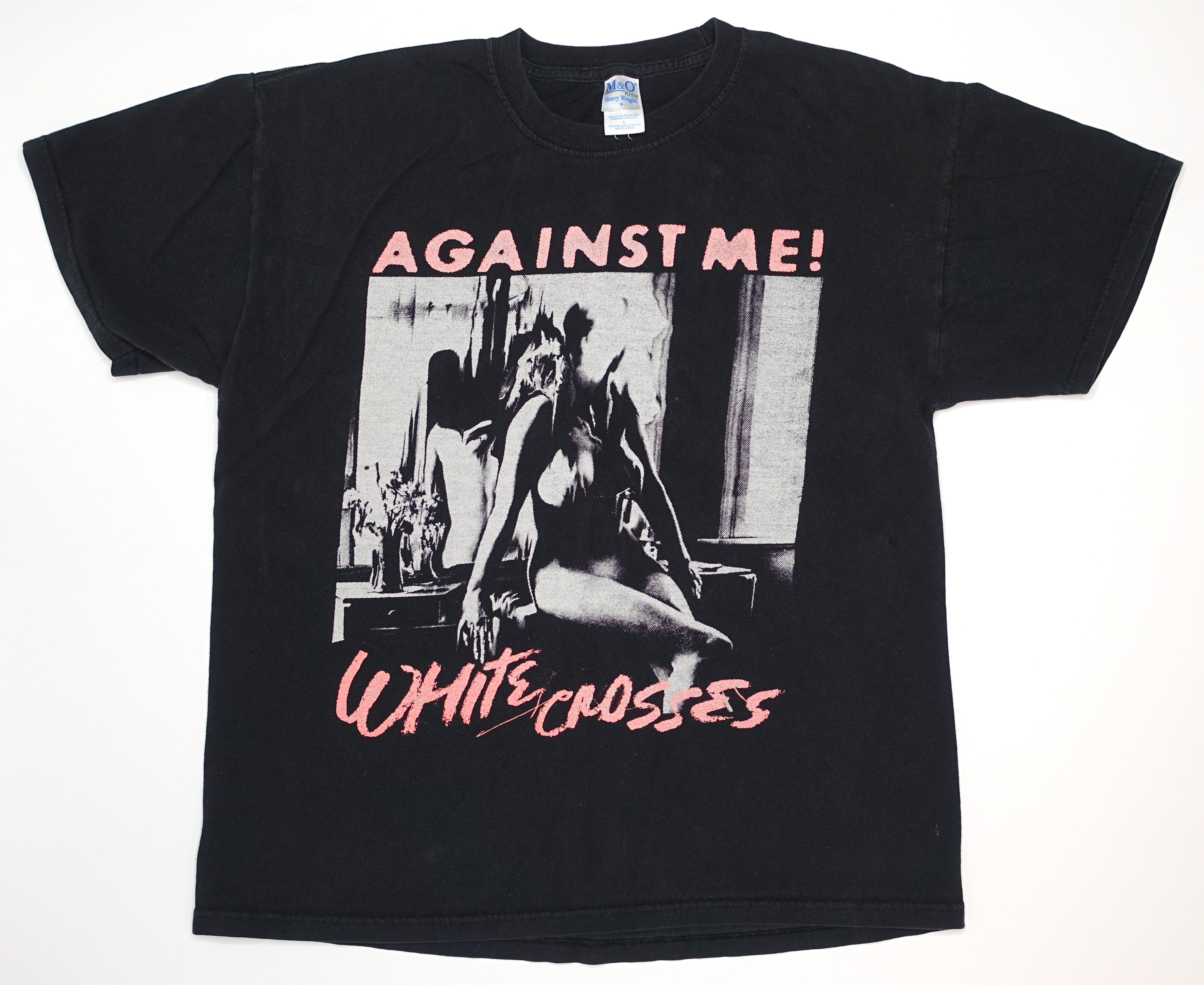 Against Me! - I Want To Smash Them All White Crosses 2011 Tour Shirt Size Large
