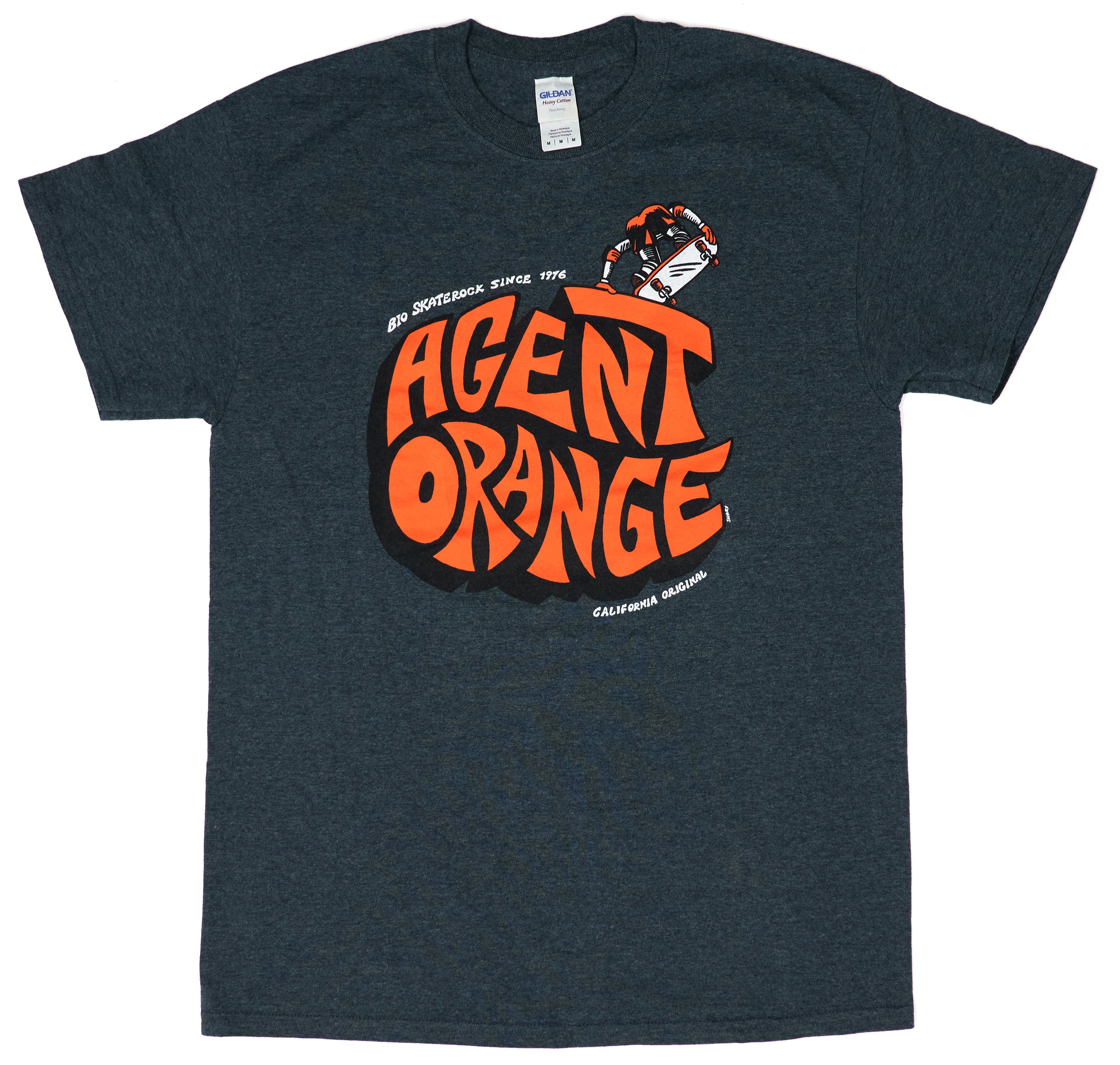 Agent Orange - Shary Bio Skaterock Since 1976 Shirt Size Medium