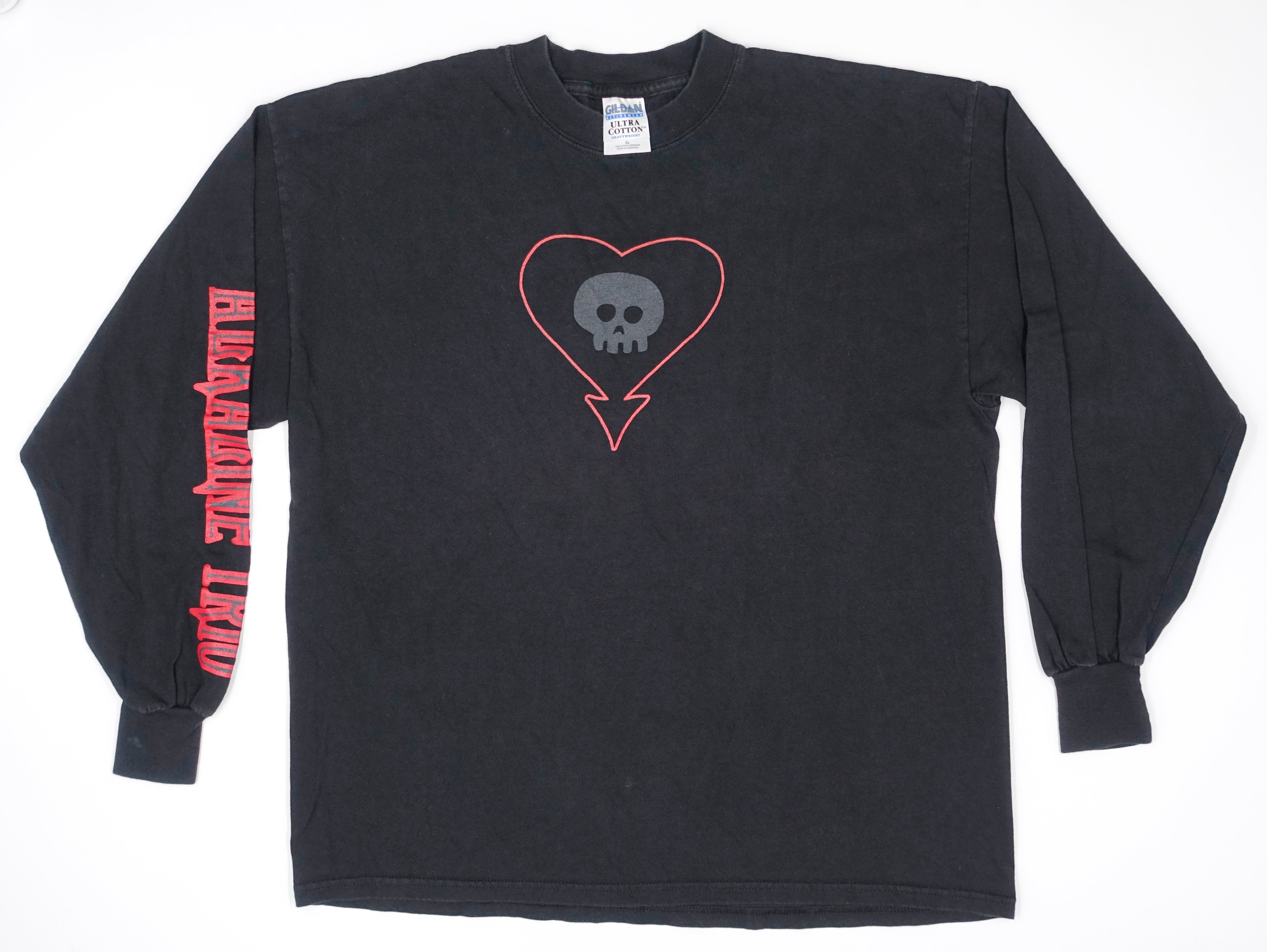 Alkaline Trio – Skull Heart From Here To Infirmary 2001 Long Sleeve Tour Shirt Size XL