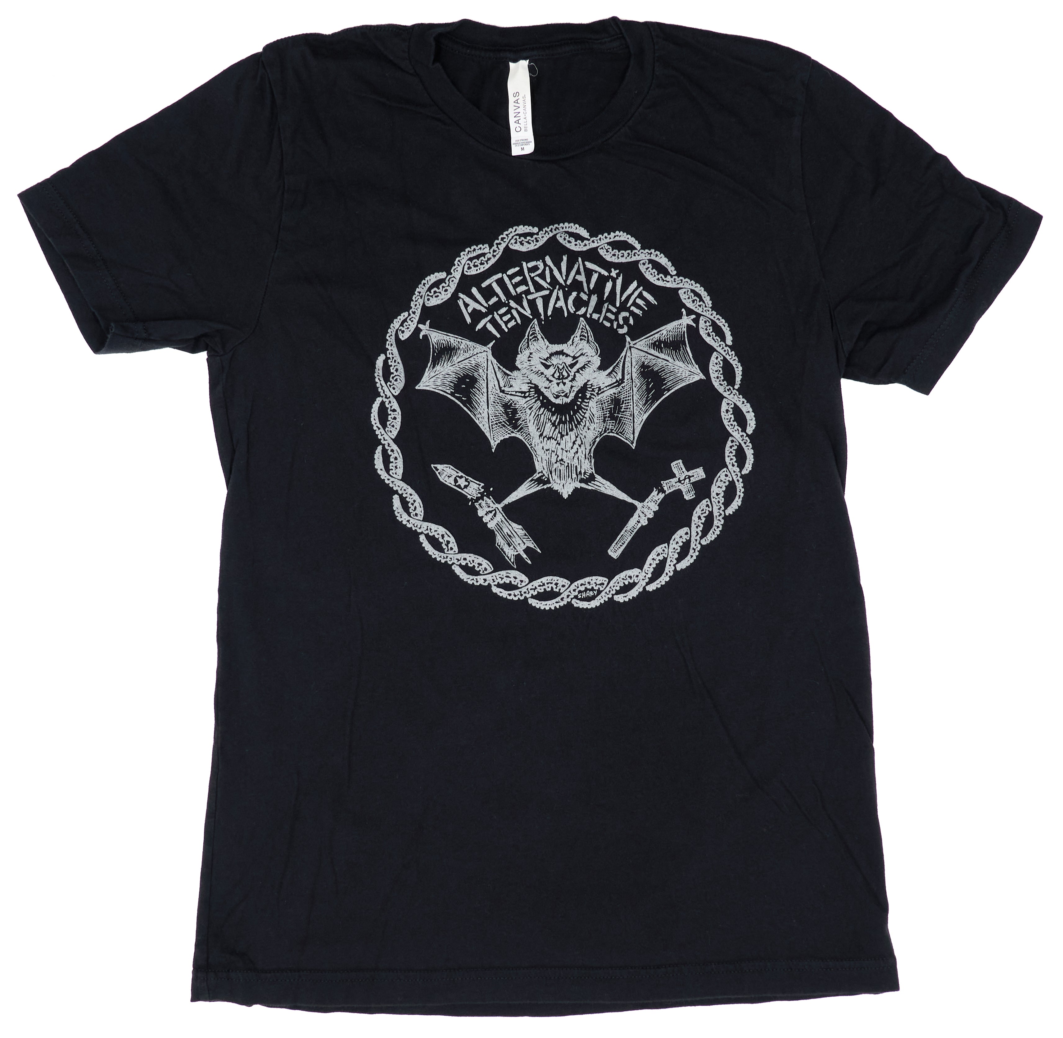 Alternative Tentacles ‎– Bat Shary Grey Version Shirt Size Medium