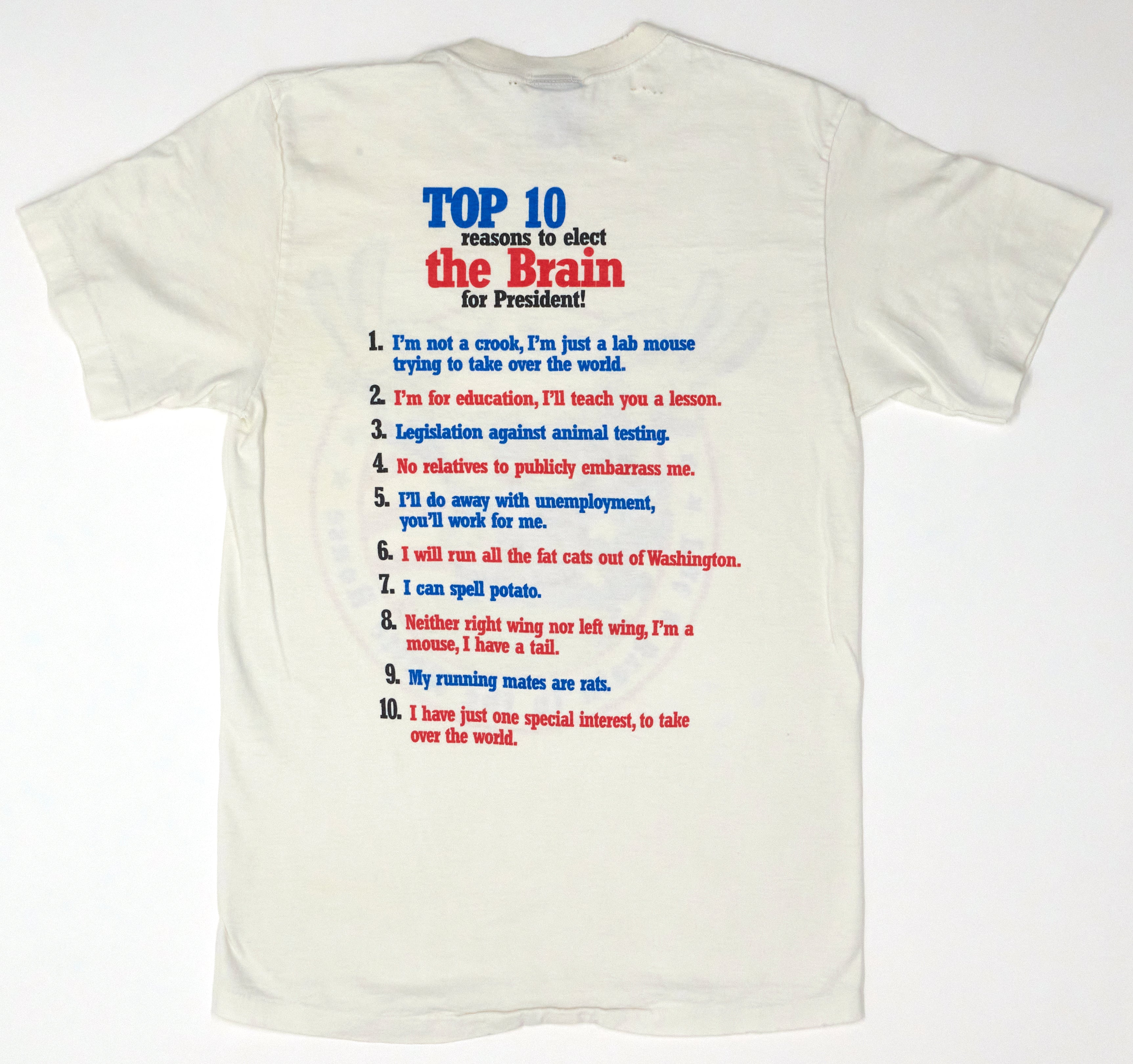 Animaniacs – Put A Brain In The Whitehouse 90's Shirt Size Small