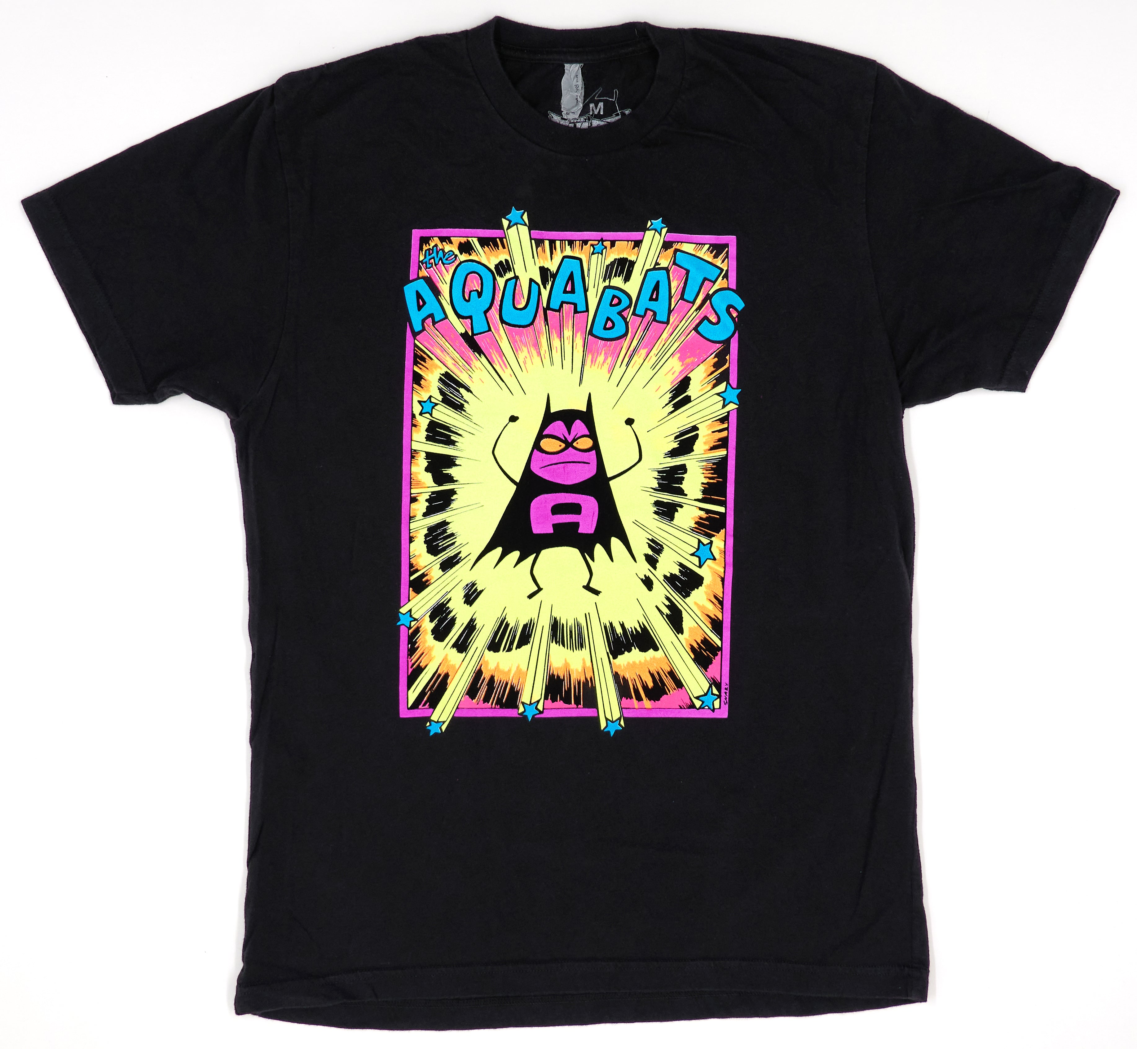Aquabats - Shary Fluorescent Bat Illustration Tour Shirt Size Medium