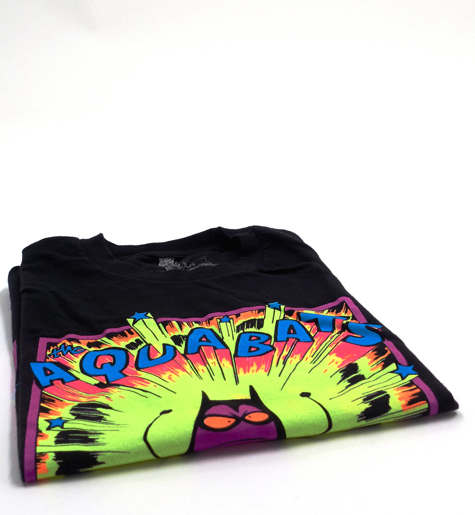 Aquabats - Shary Fluorescent Bat Illustration Tour Shirt Size Medium