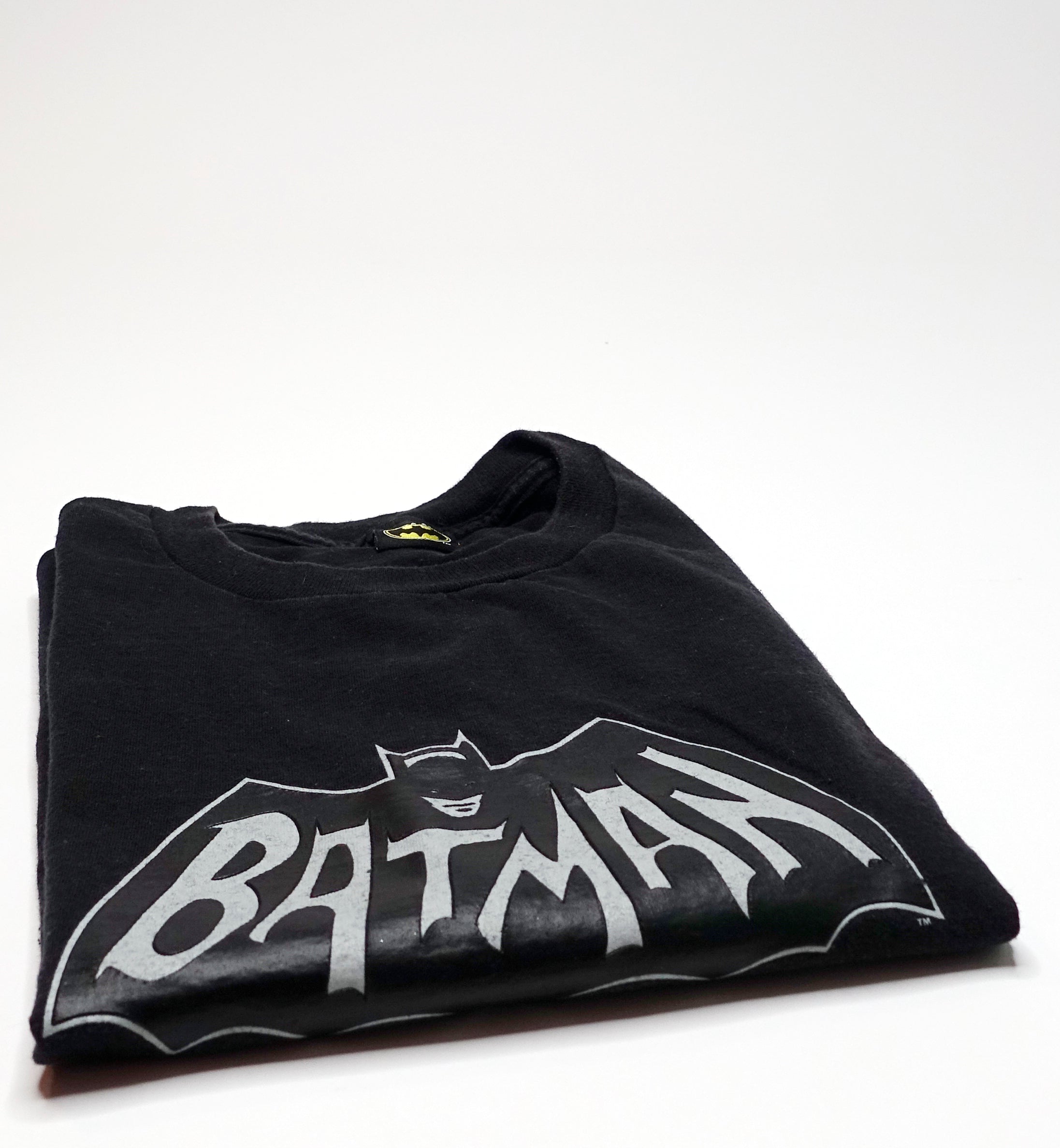 Batman - 90's Black/Grey Bat Logo Shirt Size Large