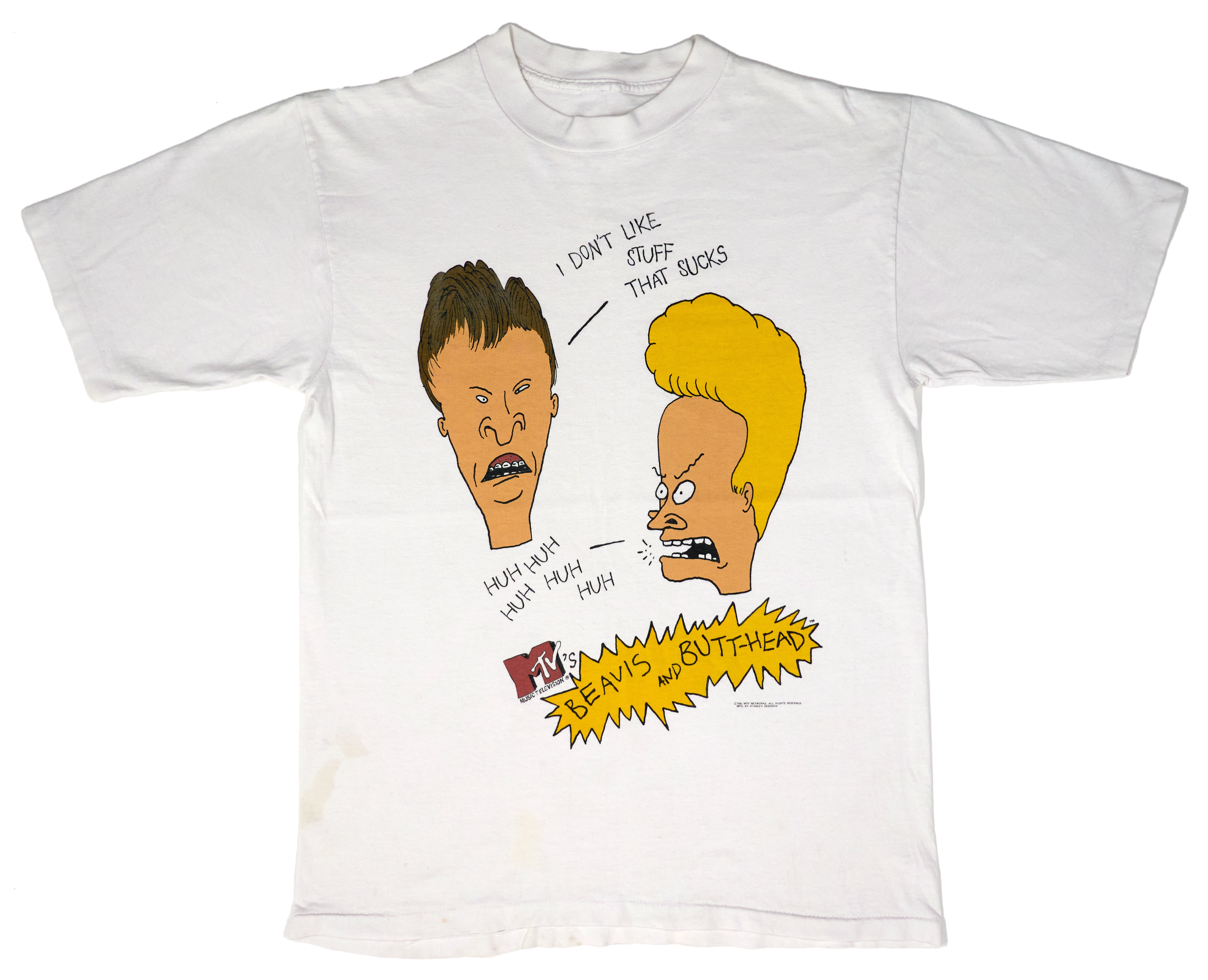 Beavis And Butthead Show - I Don't Like Stuff That Sucks 1993 Shirt Size Large