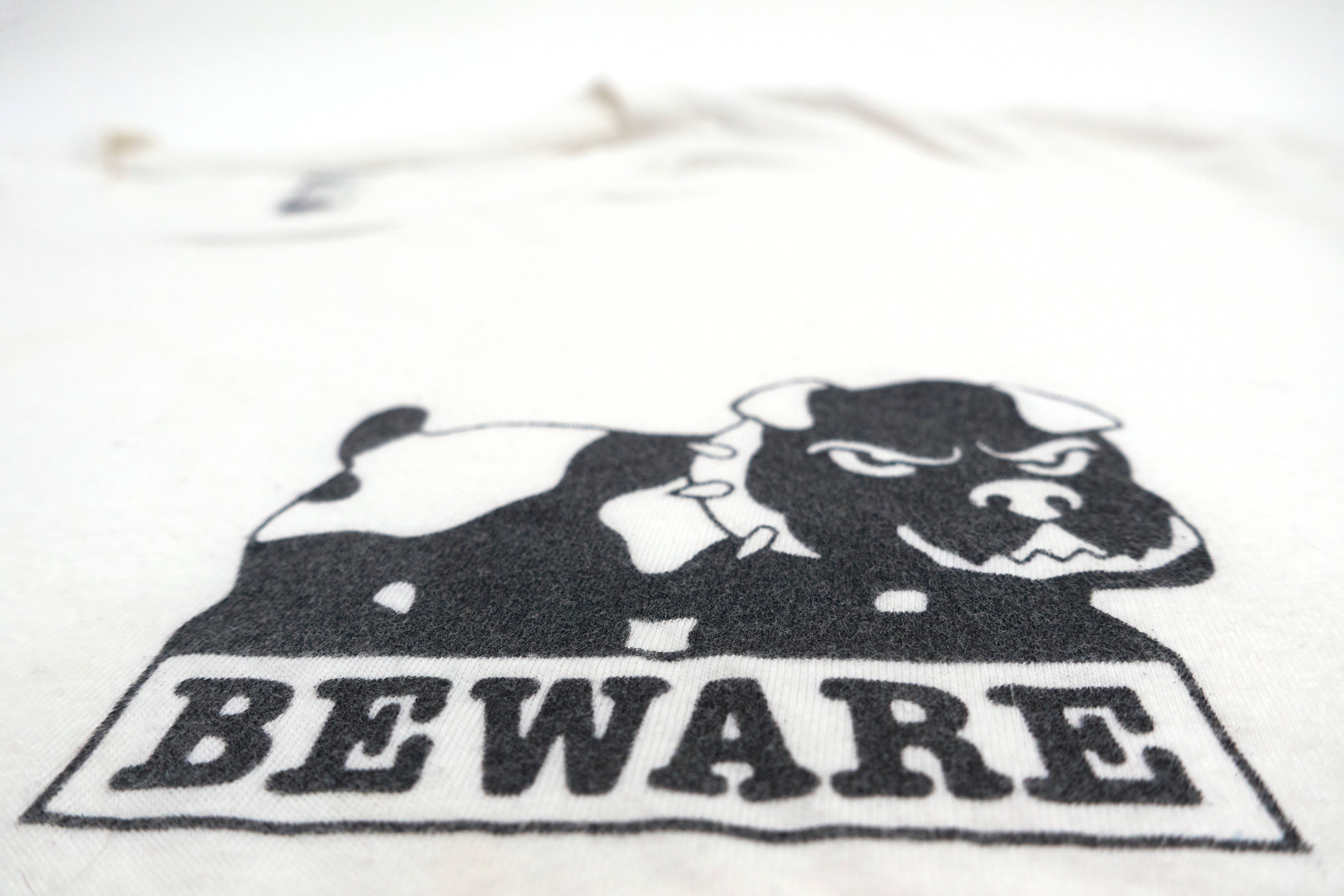 Beware Records - Beware Bulldog Logo Shirt (Bootleg By Me) Size Large