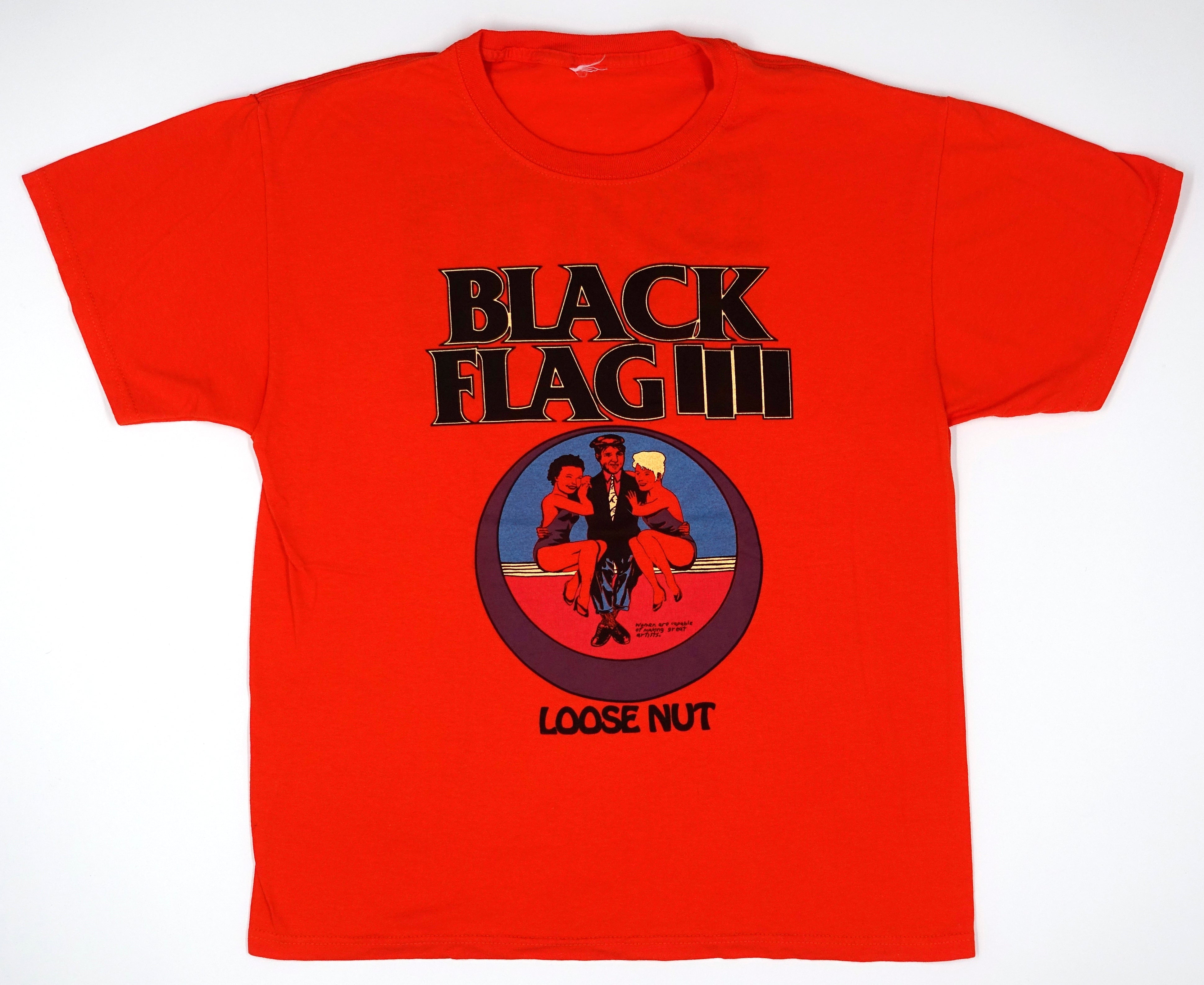 Black Flag - Loose Nut / Live 85 Tour Shirt Misprint (Bootleg By Me) Size Large