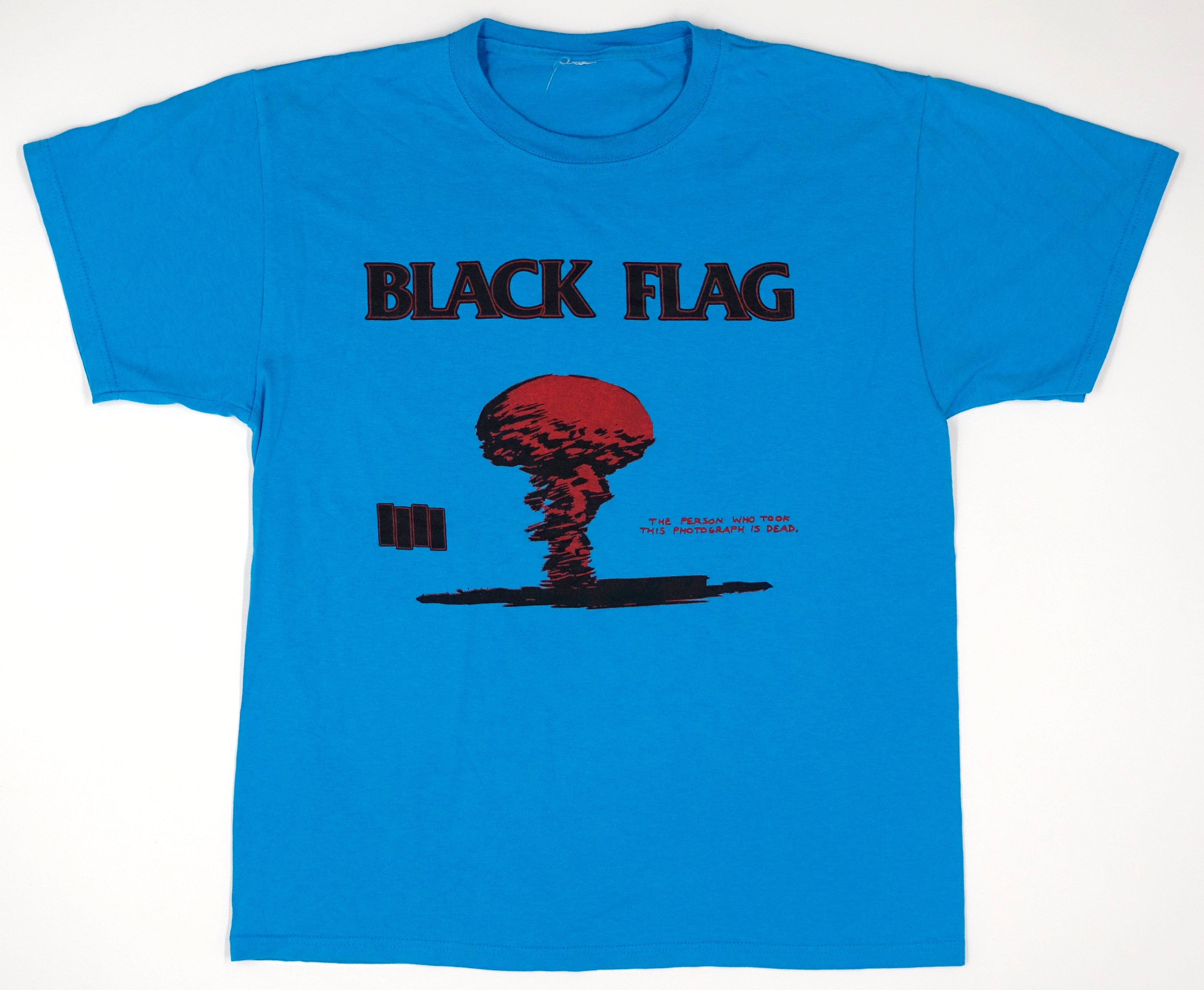 Black Flag - The Person Who Took This Photo Is Dead / In My Head 1986 Tour Shirt (Bootleg By Me) Size Large