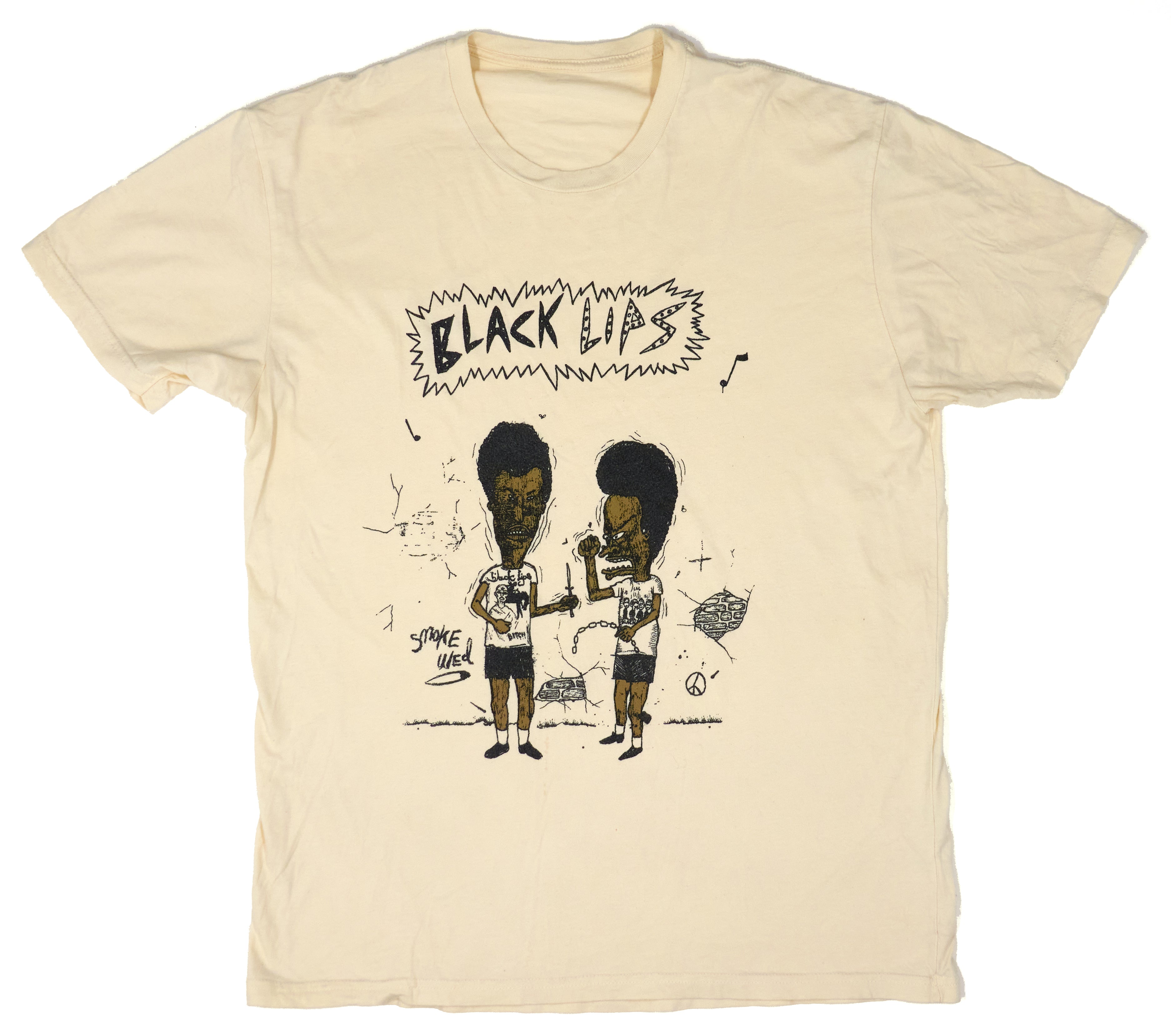 Black Lips ‎– Beavis And Butthead Tour Shirt Size Large
