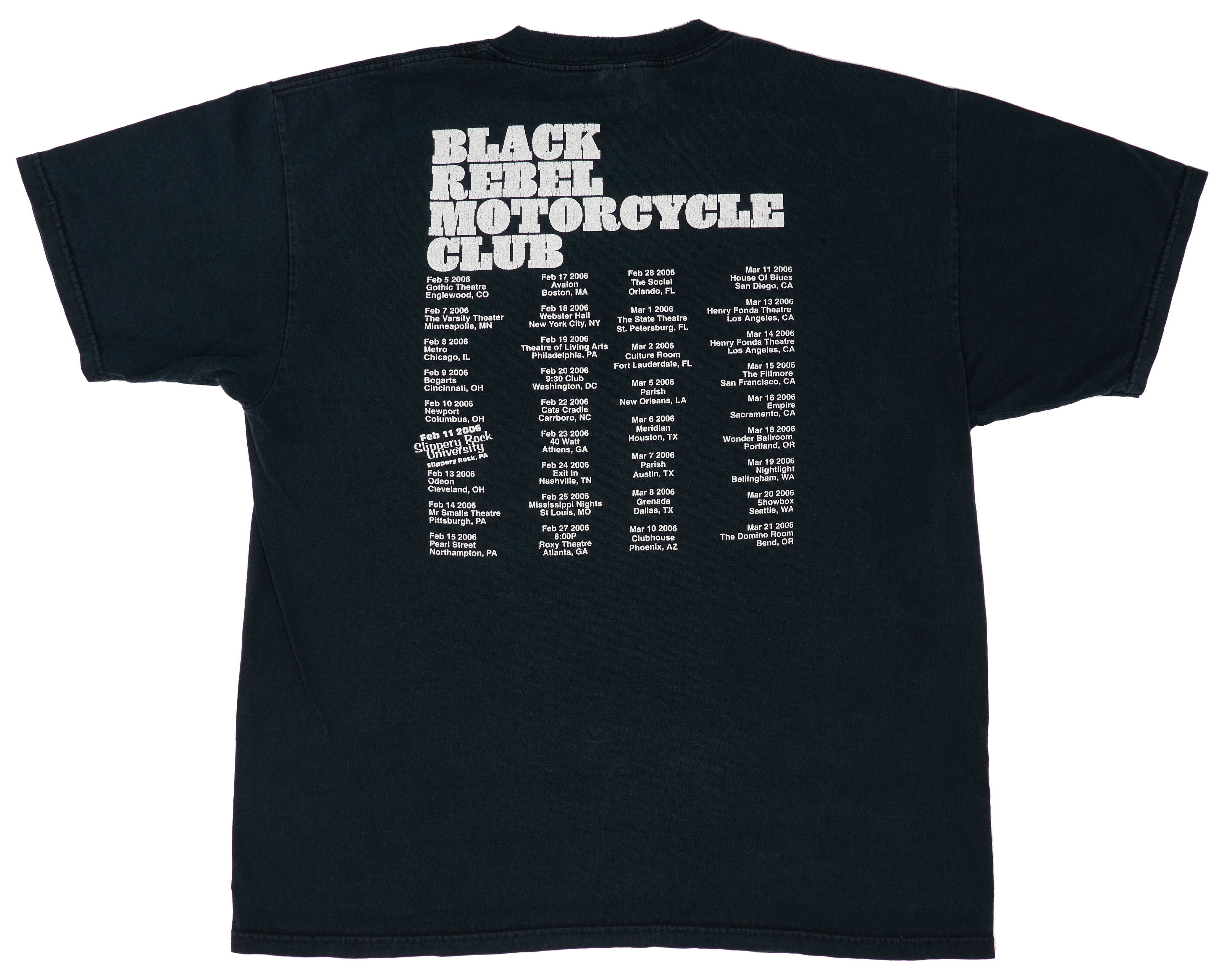 Black Rebel Motorcycle Club – Howl 2006 US Tour Shirt Size XL