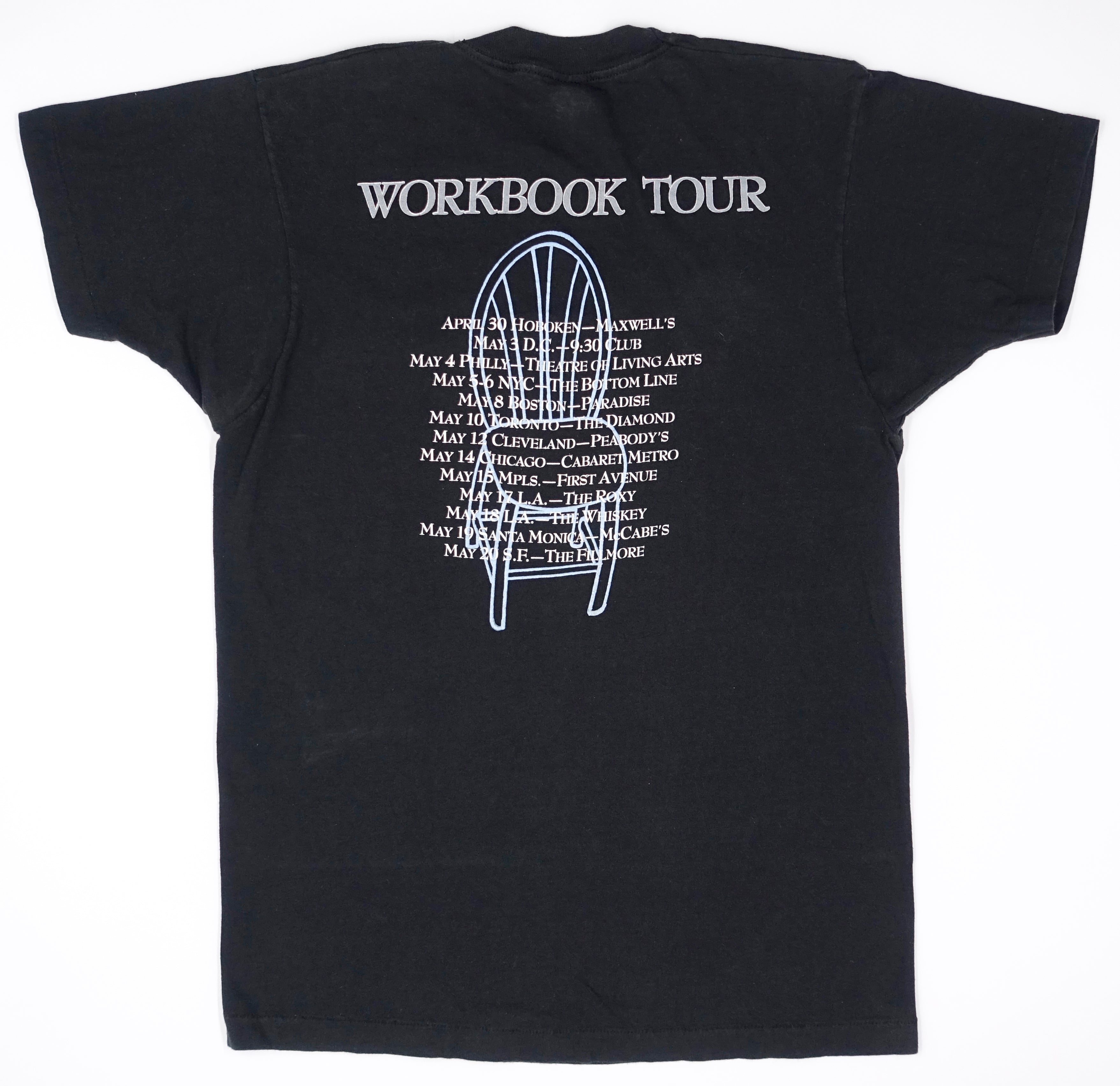 Bob Mould - Workbook 1989 North American Tour Shirt Size XL