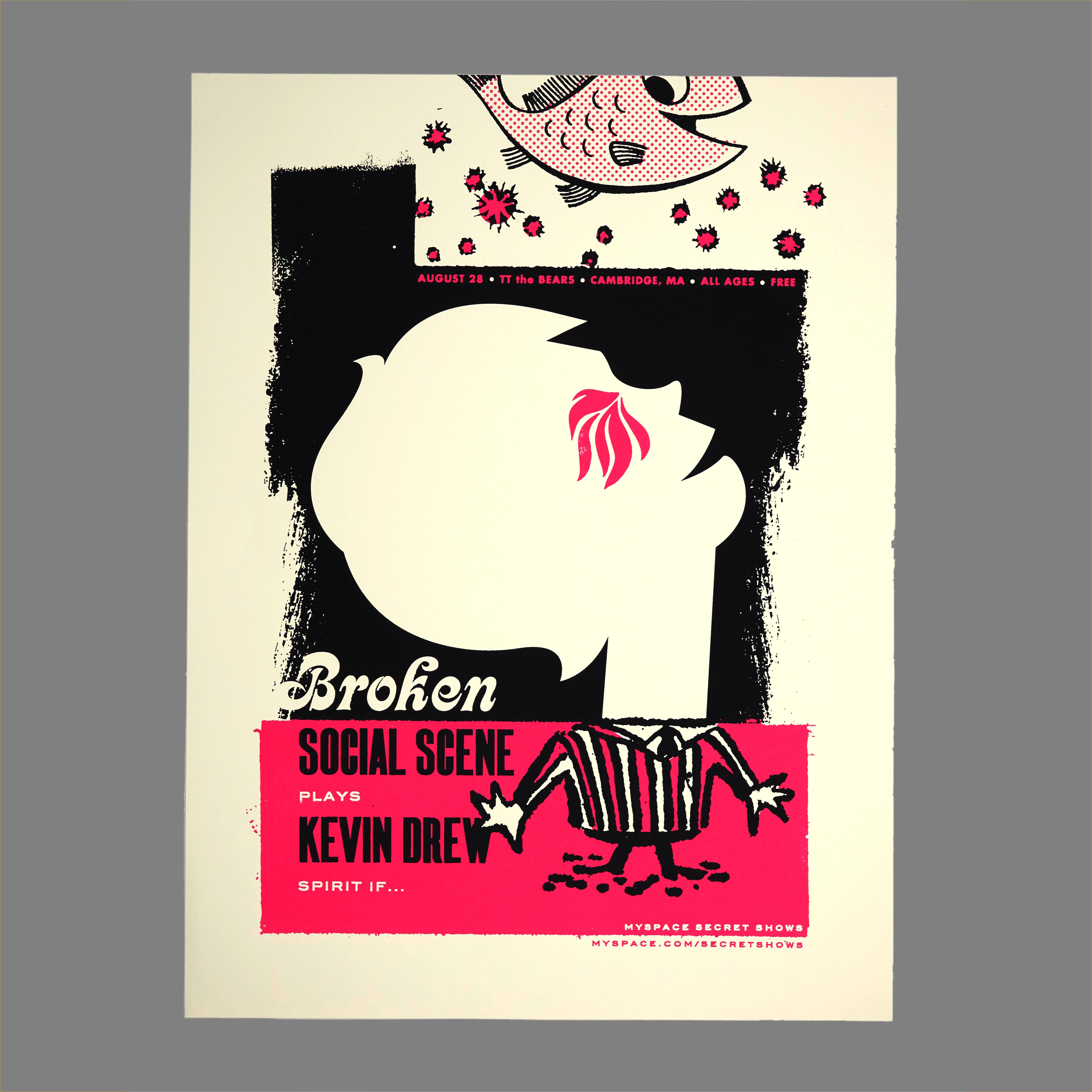 Broken Social Scene - 2007 MySpace Secret Show 18X24 Inch Silkscreened Poster Number 1 Of 450