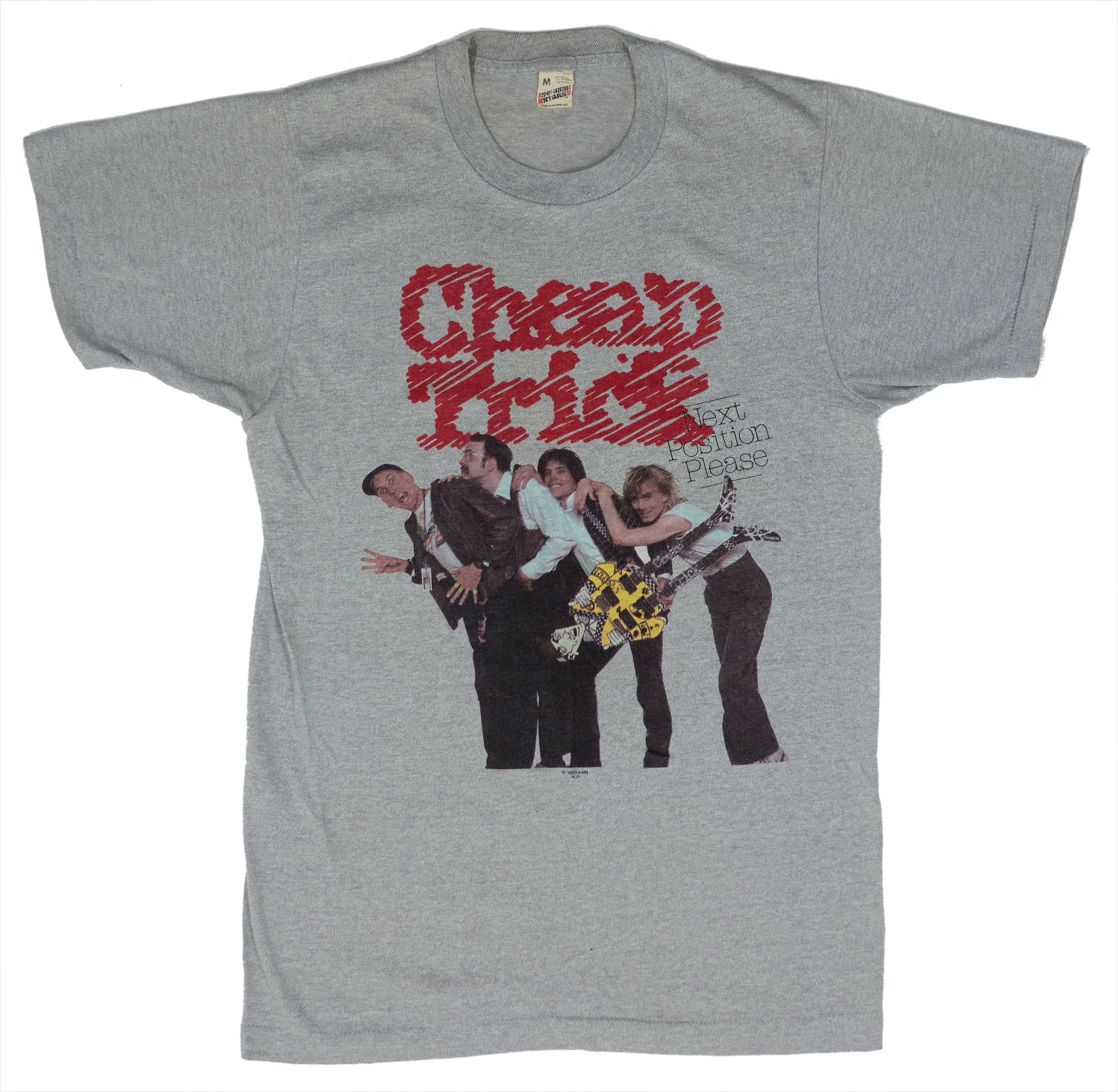 Cheap Trick - Next Position Please '83-'84 Tour Shirt Size Medium