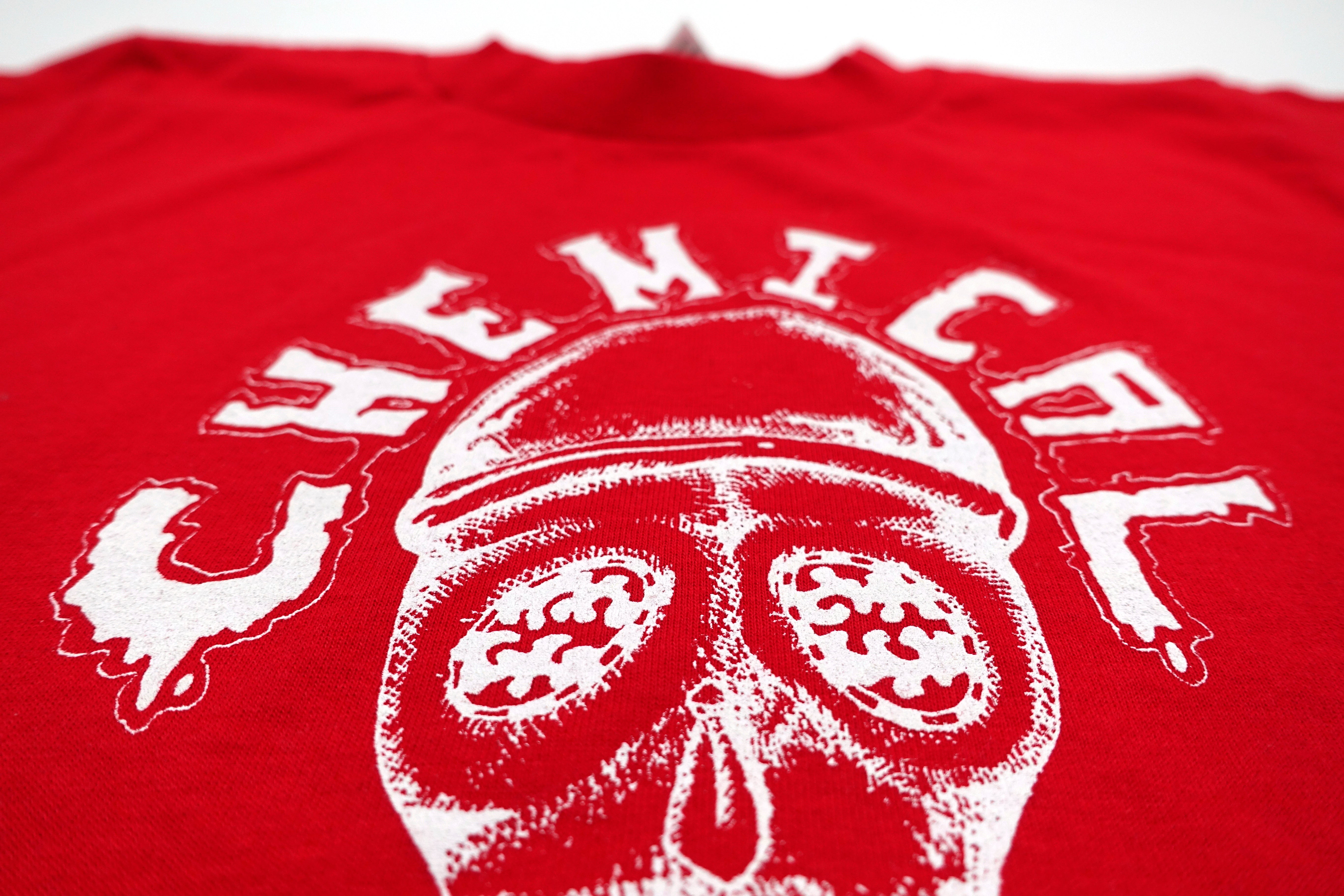 Chemical People - Gas Mask 90's Tour Shirt (Murina Red) Size Youth Large