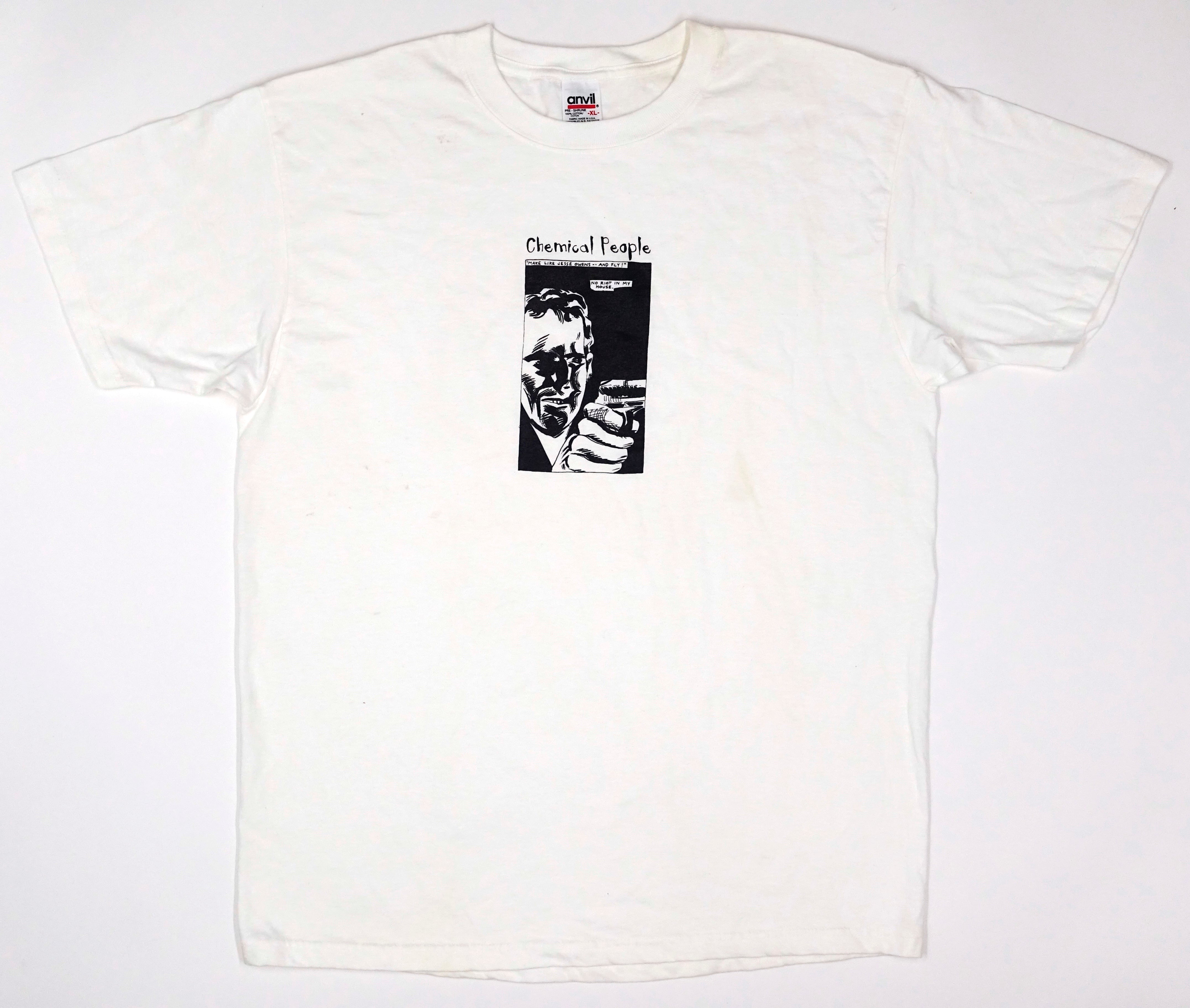 Chemical People - Make Like Jesse Owens And Fly Pettibon 90's Tour Shirt Size XL