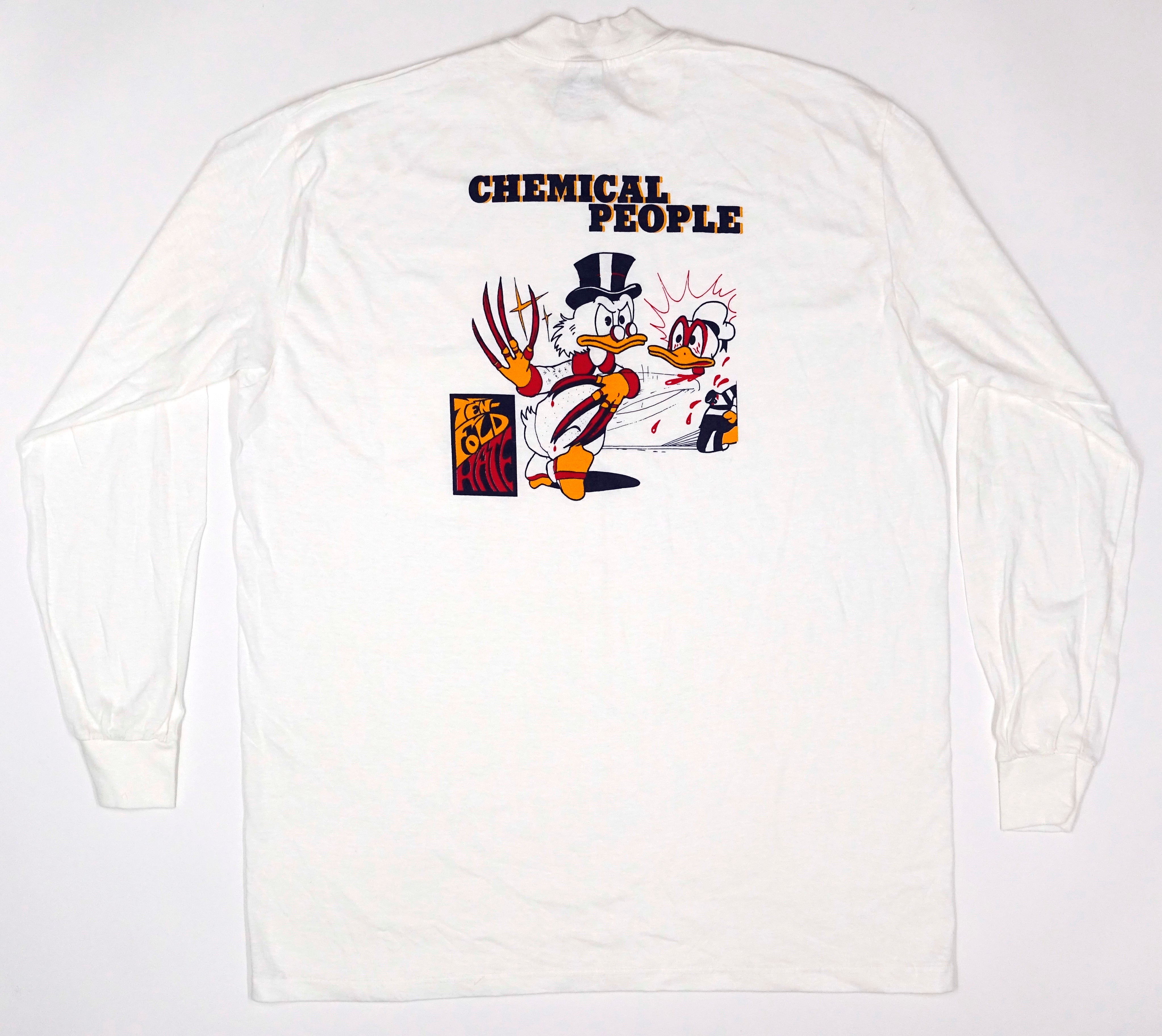 Chemical People - Scrooge McKruger Ten Fold Hate 1989 Tour Pocket Long Sleeve Shirt Size XL