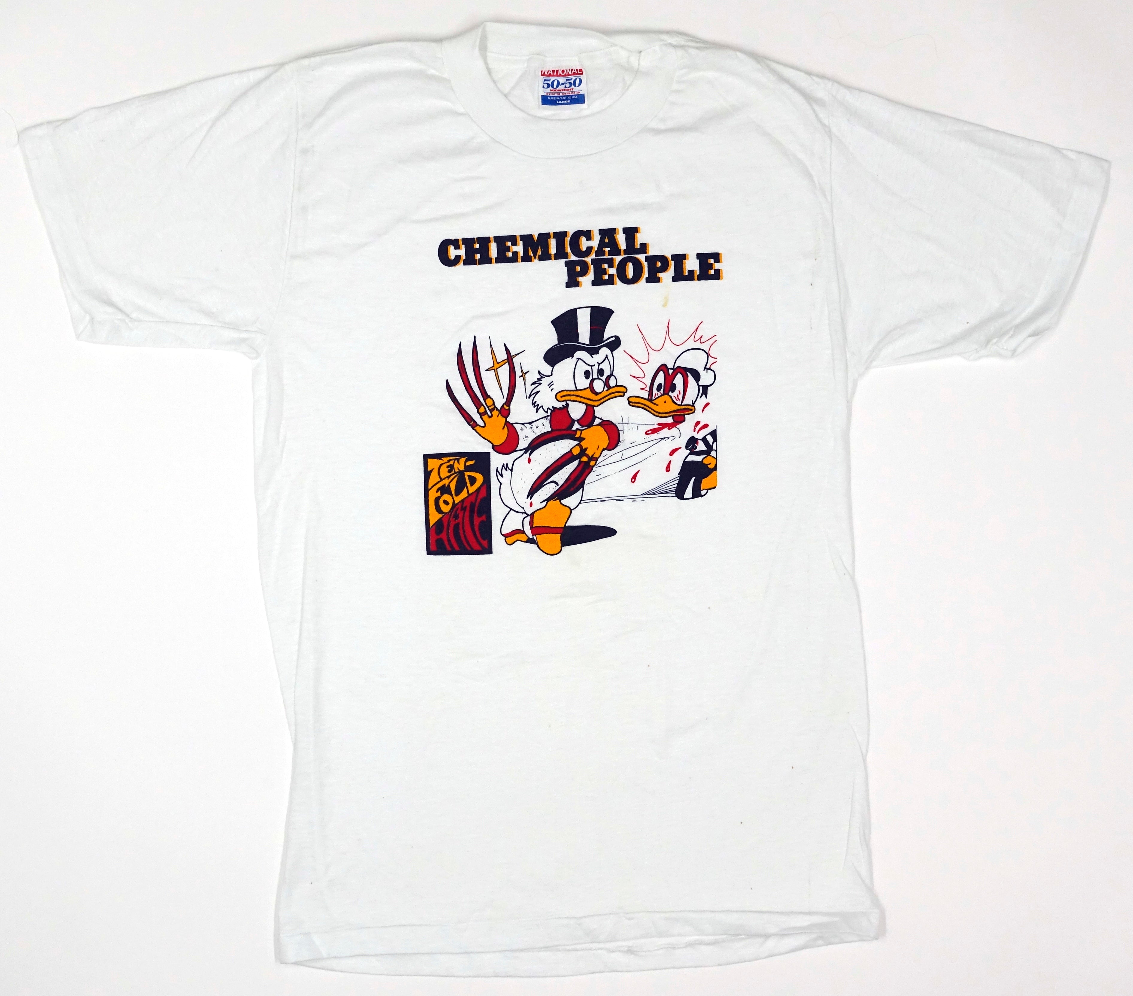 Chemical People - Scrooge McKruger Ten Fold Hate 1989 Tour Shirt Size Large