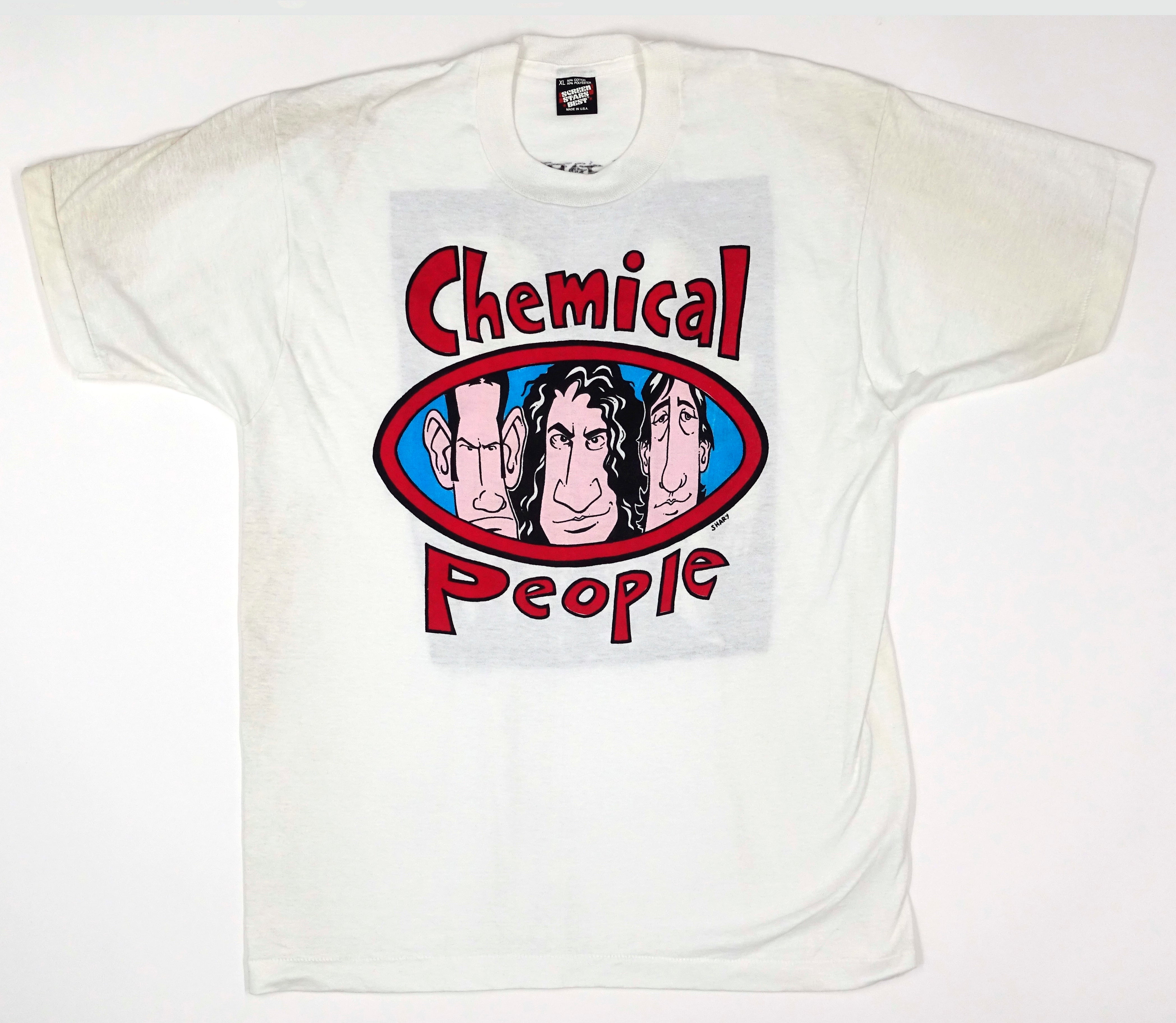 Chemical People - Shary Oval Portrait / Bad Otis Link Family Portrait 1991 Tour Shirt Size XL