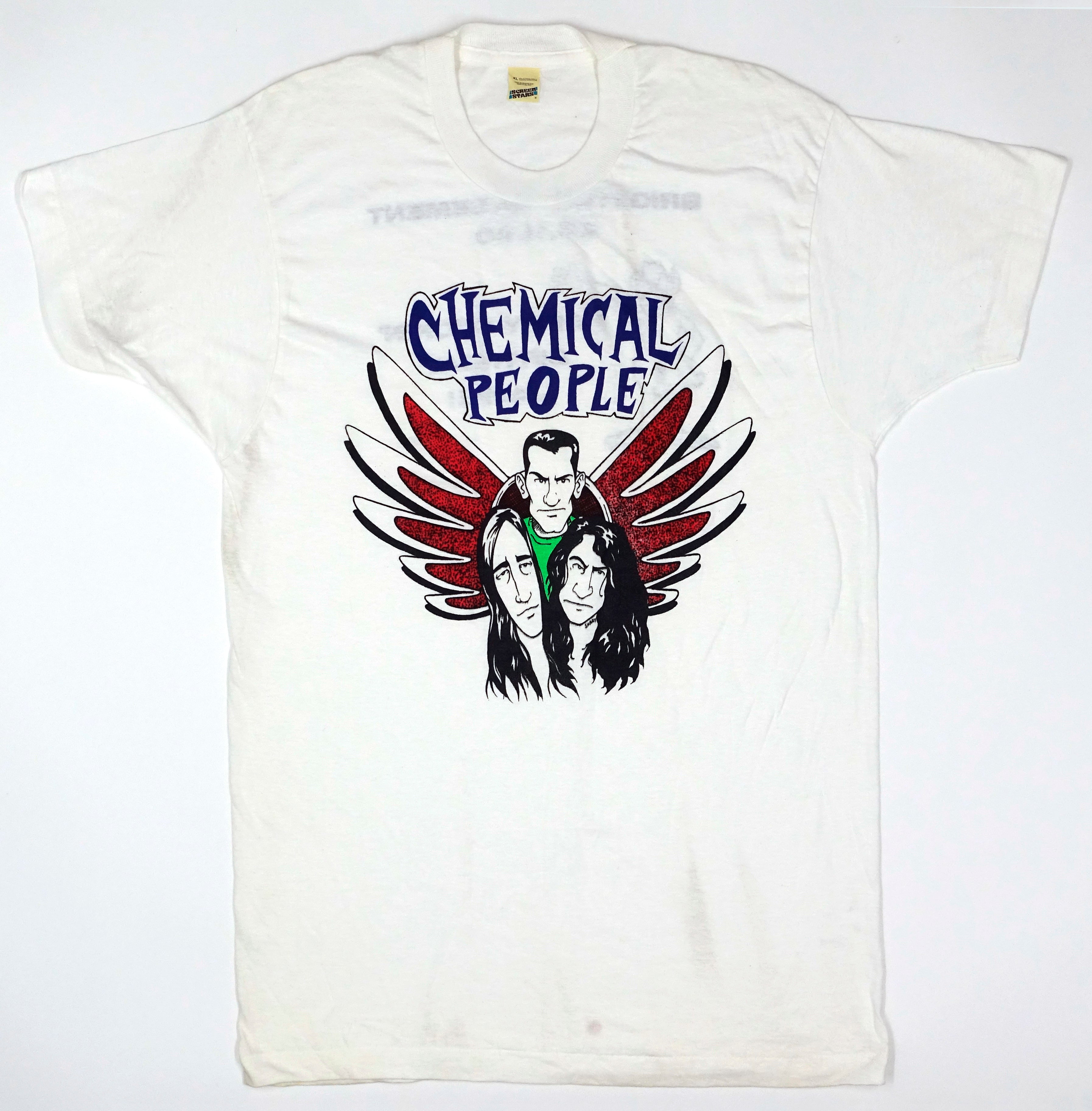 Chemical People - Winged Band Portrait 11/26/1990 Brighton Birthday Bash for Jamie Tour Shirt Size XL